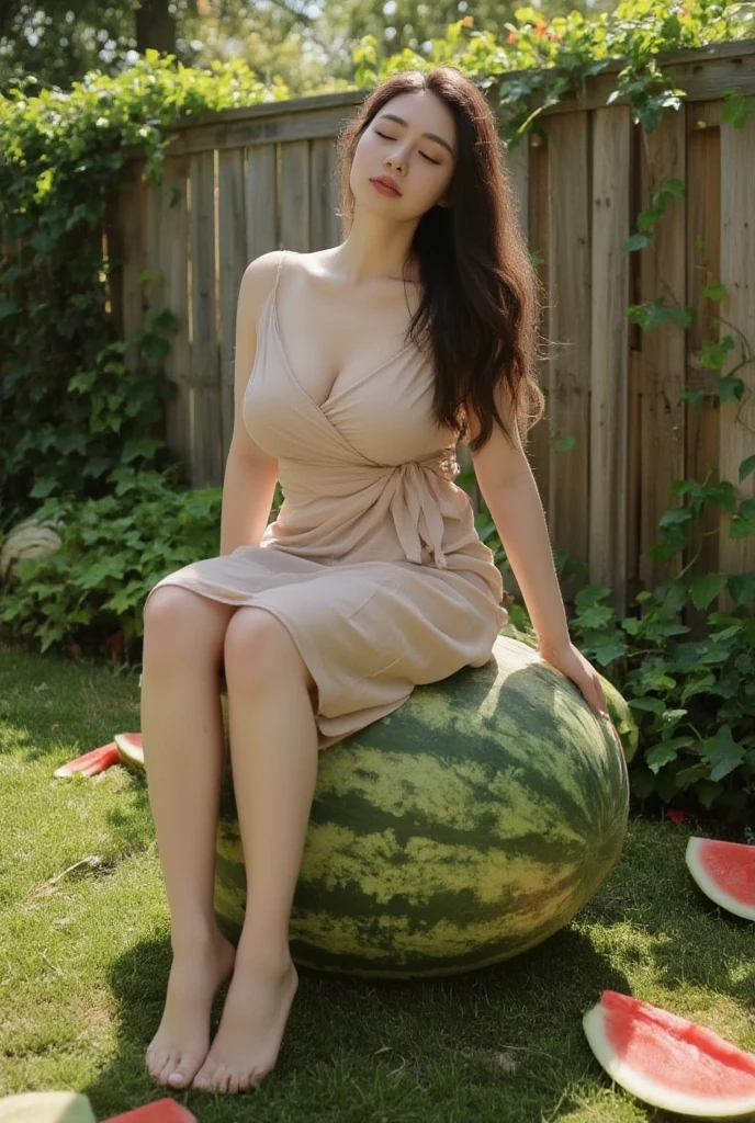 (best quality, 8k, highres, photorealistic:2.0), (solo, one girl:2.0),(Take a photo with a flash:1.5),(ultimate beautiful girl:2.0),(shiny skin),(oily skin),(blonde girl:1.5),(short hairstyle:1.5),(beauty:2.0),Blush brown makeup , dark eye makeup , use pink glossy lipstick,(big beady eyes girl:1.5),(droopy-eyed girl:1.5),(thin girl:1.5),(baby face girl),(sex appeal),(sweet smelling girl),(Photographed in the grassland:1.8),(woman enjoying a picnic:2.0),(she works for low wages:1.5),(kind-hearted woman:1.5),(she has a nice smile:1.3),(she is very sociable),(from a very poor family:1.5),(virgin girl),(She is a secret pervert.),(she covertly lewd),(she looks so erotic),(Preserve virginity for devout Christians),chuuChloe,(wearing neat casual dress:1.5),(Breast cleavage emphasis),(A woman with very soft breasts),(woman fantasizing about sex:1.5)