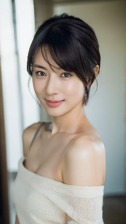 Nikon Z 85mm、((highest quality)) ((masterpiece))、intricate details、sharp focus、Professional、Photoreal、real life、超realistic、photorealism、silhouette light、finely、highest quality、Highly detailed CG Unity 8K wallpaper、perfect artwork、Upper body裸、shiny hair、shining eyes、shiny skin、realistic、perfect woman image、constricted waist、look at the camera、Ren Hao、seductive posture、sexy pose、very delicate and beautiful、highest quality、beautiful detailed girl、beautiful and detailed eyes、facial light、cinematic lighting、See-through、transparent material、exposed buttocks、realistic facial expression、(intricate details、compensate、(finely美しく繊細なface、finely美しく繊細な目、face)完璧なProfessionalポーション、fine skin、fine skin、Best ratio of 4 fingers and 1 thumb、arm under chest、middle~big breasts、smooth abdomen、skinny and thin、fashion、alone、(young)、faceのハイライト、Upper body、detailed face、white skin、silver hair、ponytail、Braid、Big eyes、silkローブ、(middle空パターン、silk)、earrings、because I'thin、luxury room、Professional writing、tier robe、1 girl、black hair、She took off her pink pajamas.、small nipples,pink nipples,neat eyes、Bright hotel background