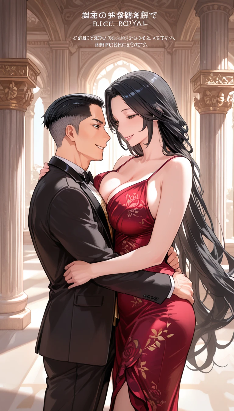 Hot sexy beautiful milf empress of kingdom having sex with ugly old fat king on royal bed in carry and stand position, big heavy long chandelier earrings,black hair,free long hair,blush,black eyes,1 girl, necklace ,one hair bun,hair brochure, lipstick, traditional multiple chandelier necklace, bangles,queen traditional accessories,rings,furry coat,queens crown,hair pins, queens traditional jewellery ,long gown