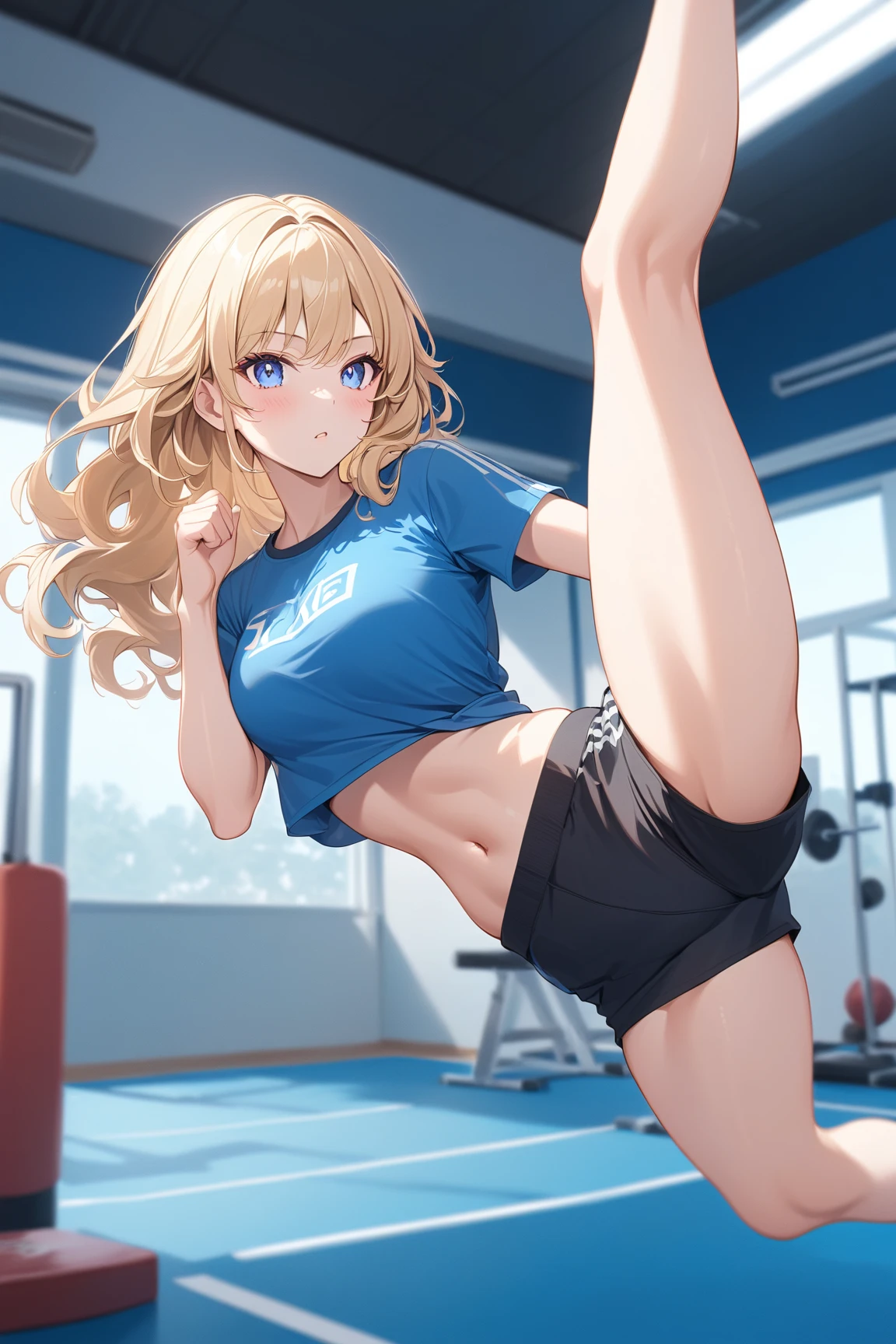 Small breasts、Nipples、Sports Bra、stockings、Open your legs while crouching、Masturbation with a dildo、Perfect body、Love juice overflows、Surrounded by a large group of men