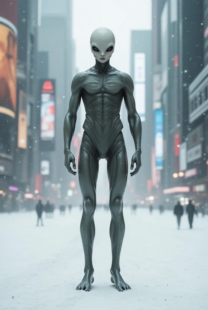 Transparent ethereal alien,Wearing metal armor