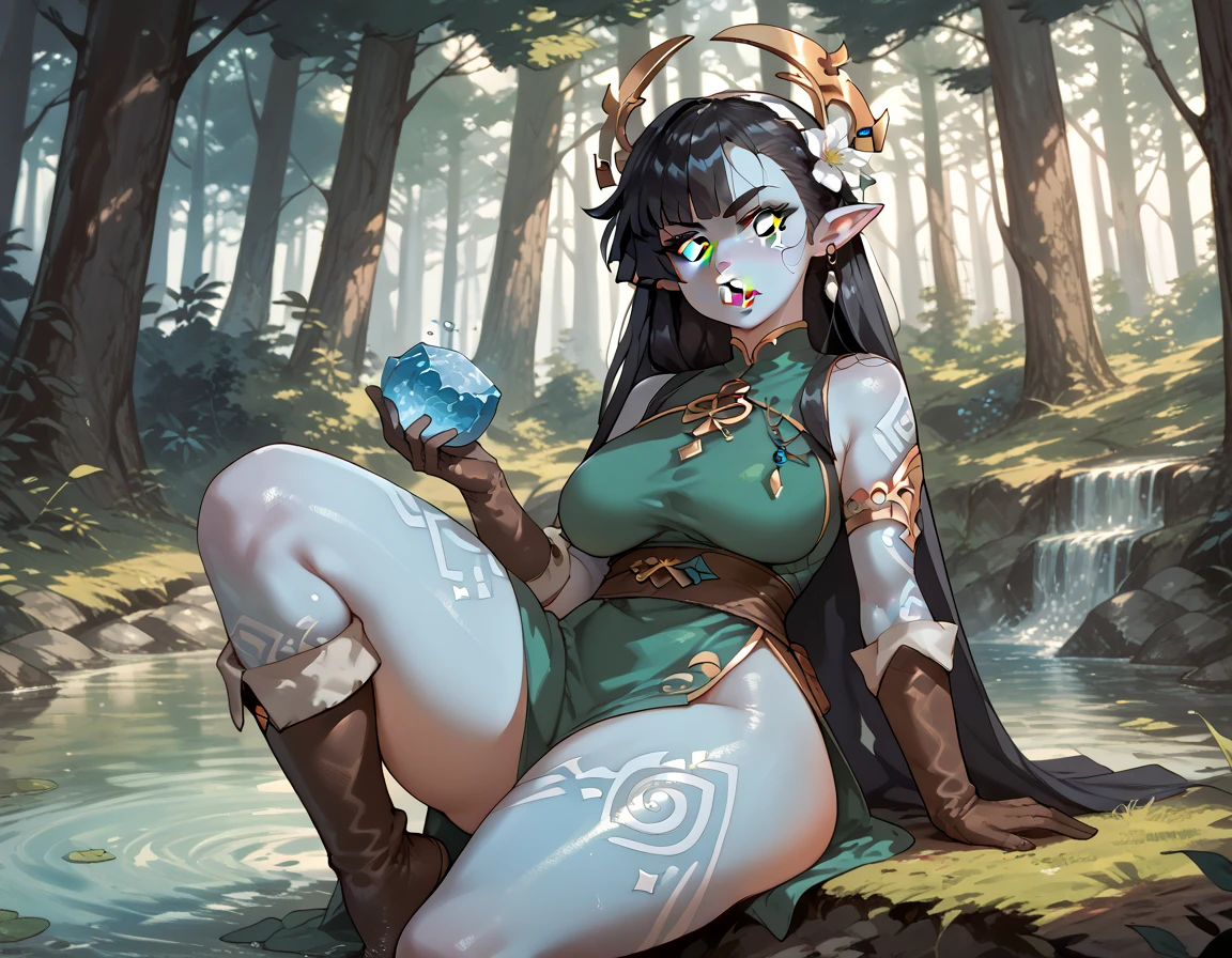 ((best quality)), ((masterpiece)), (detailed), 1 fairy girl, off-shoulder sweater, a fairy, fairy girl, winged pixie girl, girl fairy, various different types of insect wings, small breasts, NSFW,Covered with tentacles, encoiled by tentacles, Tentacles around the body, many tentacles, captured by tentacles, bound by tentacles, trapped by tentacles, Fine details,Tentacled,Tied with tentacles, roaming tentacles, drooling,Crying,horrified expression, panic, fight for survival, Detailed body,Full limbs,NSFW, being pulled into a flower, wild environment, jungle, terrifying floral environment, horrific nature, predatory flora, fairy catcher, fairy trapper, fairy catcher plant, fairy trapper-plant, fairy catcher flower, fairy trapper-flower inspired by carnivorous plants; a plant occupying the equivelant evolutionary niche as a spider would
