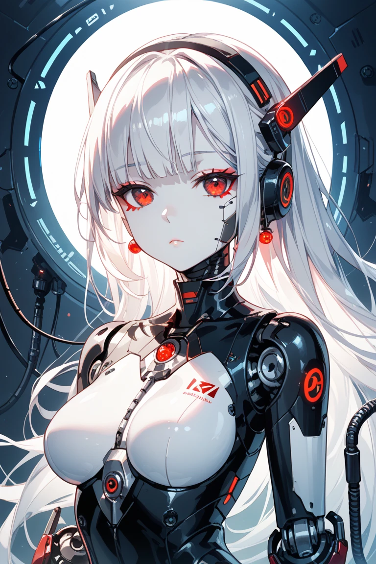 anime girl with a futuristic body and headpiece, cyborg - girl with silver hair, perfect android girl, beutiful white girl cyborg, cyborg girl, perfect anime cyborg woman, cyborg - girl, beutiful girl cyborg, cute cyborg girl, anime robotic mixed with organic, anime cyborg, biomechanical oppai, cyberpunk anime girl mech, broken beautiful female android!