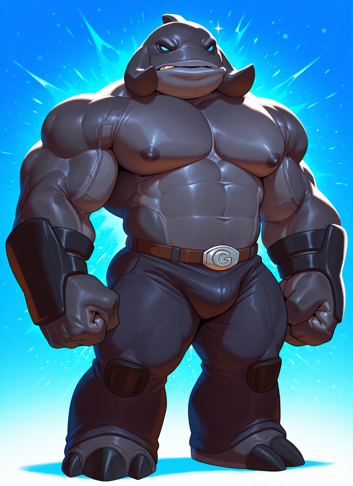 by rov, by personalami, by honovy, by thebigslick, by kenket, male, anthro (rhino), ((black underwear)), front view, ((standing)), (rhinoceros), (very detailed eyes), bulge, ultra detailed, perfect lighting, perfect shadows, ((bedroom background)), (muscular, beefy, bulky), ((looking at viewer)), belly