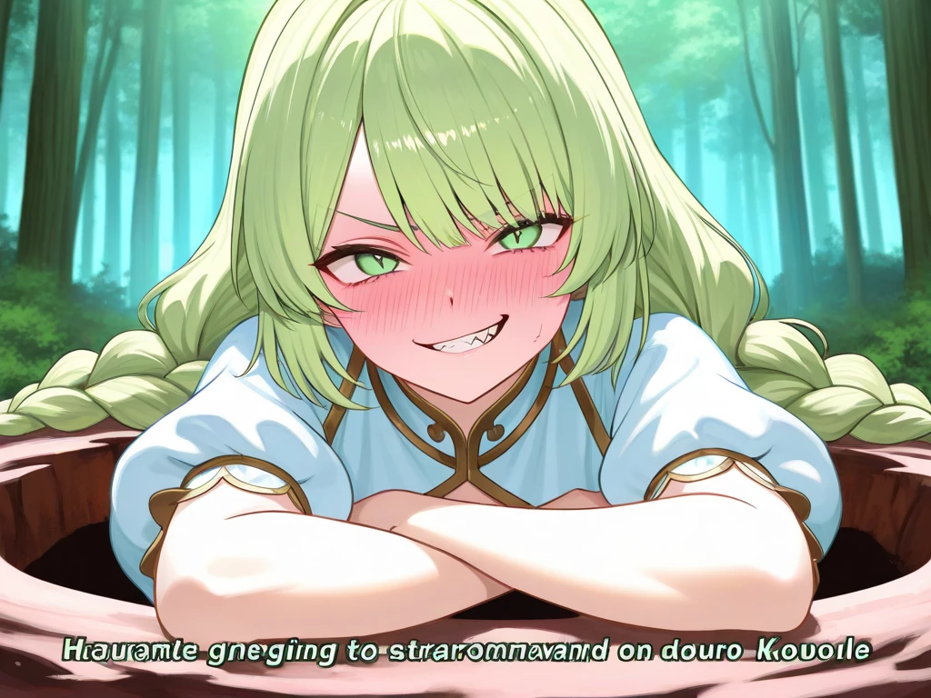 nsfw,anime screencap,official art, {masterpiece}, {hyper extreme detailed}, nsfw, 1girl, solo focus, detailed eye, 1boy, {{fellatio}}, {oral}, deepthroat, irrumatio, {large_penis}, How_w_mouth, saliva, {mouth hold}, ass pov, {{semen}},((huge cock)),vewy penis,((empty eyes)),,Expressionless, huge breasts,,
mltikfdiv, gem, green eyes, green hair, hair ornament, hair ribbon, jewelry, long hair, pwk dress, powty ears, ponytail, pwk scarf, red shawl, short dress, tiara,