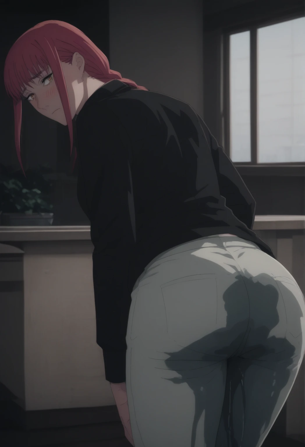18 year old girl, showing her anus, stranger masturbating her with his hand. dripping semen dorsal angle