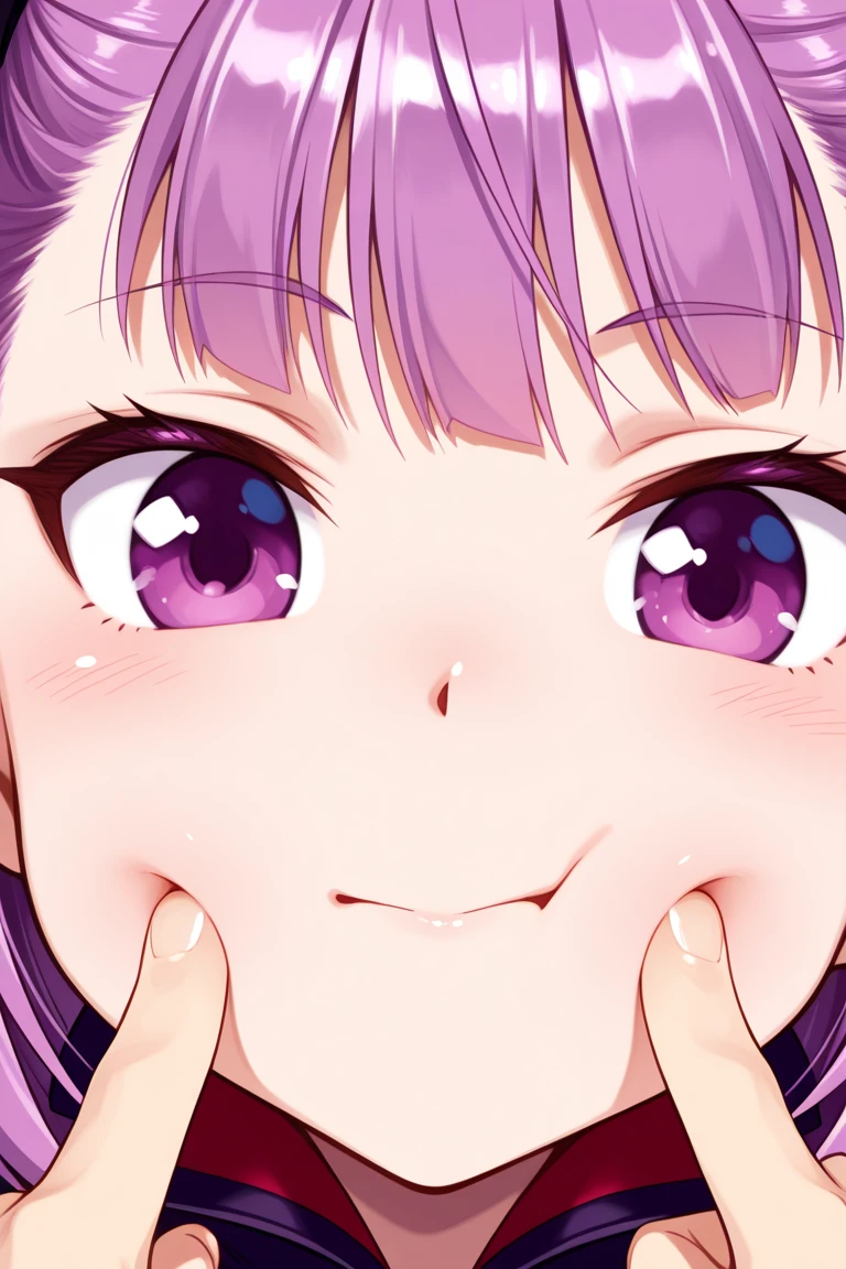 (((NSFW))),masterpiece,Best Quality,anime,Face close-up, Blowjobgesture,Blowjob_gesture,1 Girl,blush,Top view、Beautiful illustrations, Highest quality