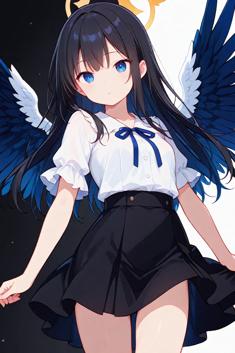 (8k, highest quality, Tabletop:1.2)、Ultra-high resolution、One 12-year-old girl, Detailed face、deep, Beautiful Eyes, Checked skirt, Black Hair, White panties, in the forest, Strong winds