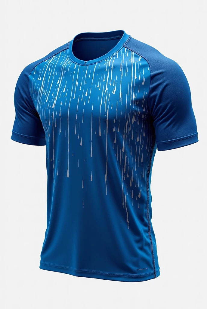 I want to create a royal blue shirt with light blue shading , with a shark fin on the bottom