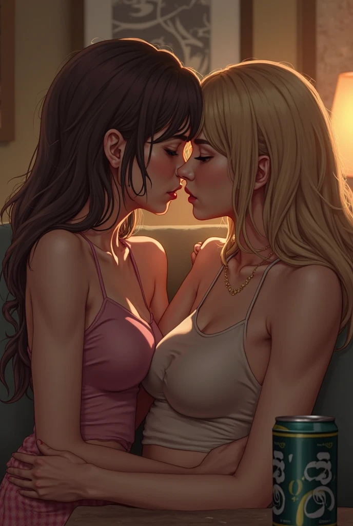Browsing Caution,(Highest quality, 8k, masterpiece:1.3,beautiful girl), (Very detailed)Glowing Skin,(((Long Hair,blonde,Beautiful Hair))),(Perfect Anatomy, Anatomically correct, Very detailed肌),((Golden Eyes)),((Perfect Fingers,Five Fingers)), Baby Face, Mole under the eye, ((White tube top, Navy blue denim shorts with distressed detailing.......、Black platform boots), Fancy earrings、Gold bracelet、Double teeth,Big Breasts,Big Ass、night、Port town、front、(((Sunburn、Wink、Throw a kiss、Front Angle)))、Underarm,Solo Focus