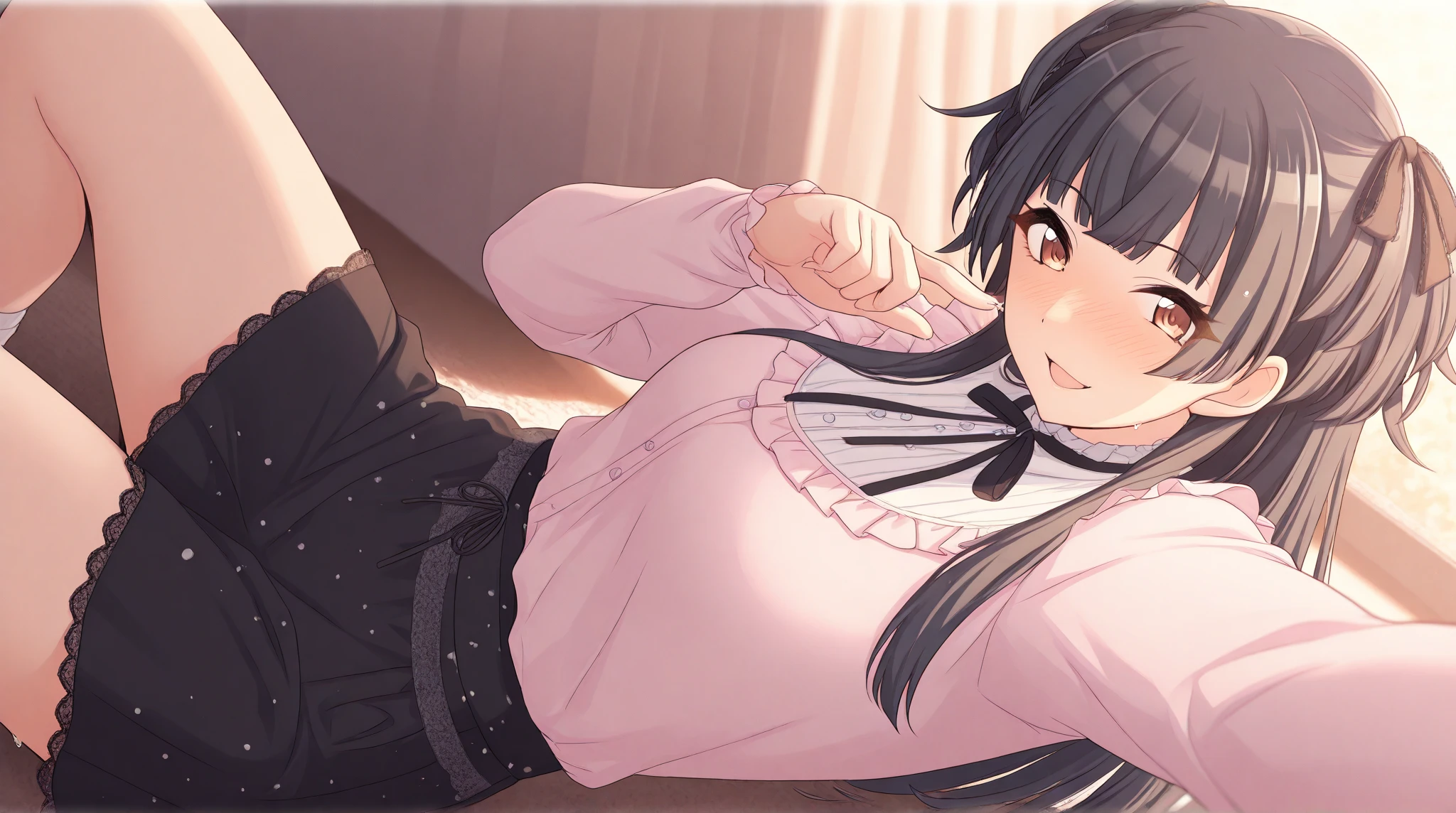 younger sister、high school girl、Small stature、Blazer Uniform、ponytail、Fancy Room、Best image quality、High resolution、masterpiece、super high quality、Spread your legs wide、striped panties、Orgasm Face 、Acme Face、アヘ顔でshout、Showing panties、Panties close up、In underwear、Very large breasts、close your eyes、Cowboy Shot、Low - Angle、Take off、Blushing、4K quality、Close up of private parts、lingerie、Spread your legs、Big Ass、Zoom in on the lower body、She spreads her legs wide、Spread your legs、at last、Striped Black Knee Socks、Very naughty pose、Exposed breasts and clitoris、Bitch、Show me your lower body、Please sit down、My crotch is wet with love juice、Sexy Face、Orgasm Facial、Sticking out tongue、Pay attention to the panties、take off your clothes、Shooting from below the crotch、shout、Surprised expression、Seduce the buttocks、Voluptuous thighs、Whipped ass、Very large 、Please open your mouth wide