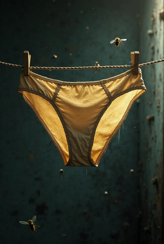 ruggedly handsome young man wearing a dirty used yellow jockstrap <lora:jockstrap_10:1> small bulge, muscular, hairy, mustache, shirtless, masterpiece, best quality, highres, realistic, standing, foreshortening, medium shot, ground view