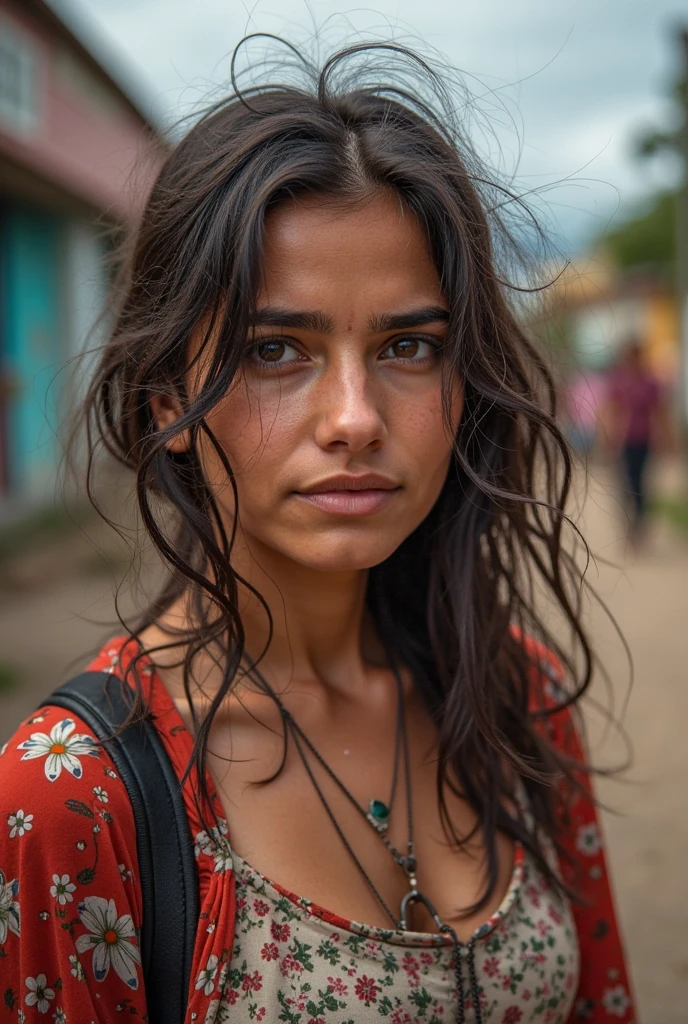 shanty town, Rio de Janeiro, brazil selfie