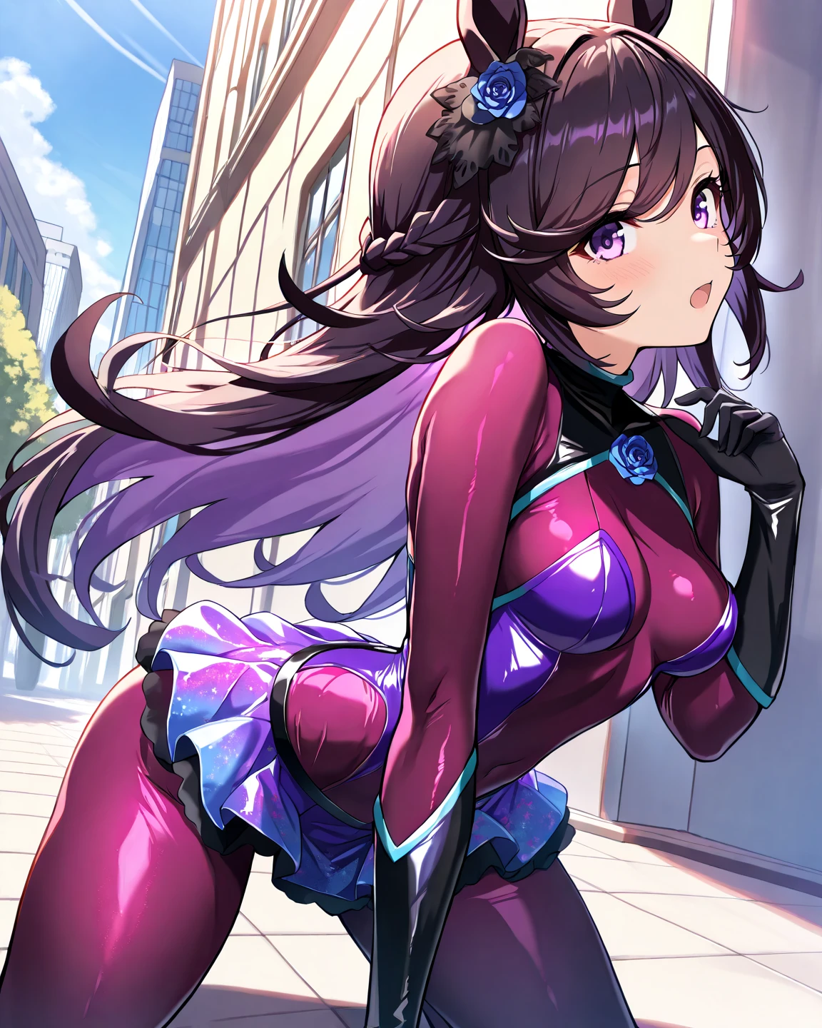 Giantess woman masturbating in the tiny city with tiny humans in her pussy. hentai, xxx, masturbation, macrophilia