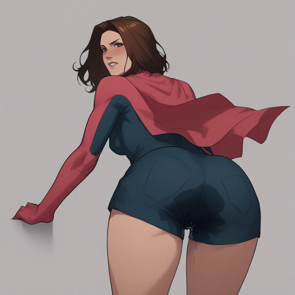 (best quality:1.3), android 21, ), legs open, body without clothes, naked body, breasts exposed, vargina exposed open, ass exposed , face detailed, face in 8k, perfects eyes, perfect mouth, emphasis on the face, busty, She is on the side, showing the side to the viewer, body is on its side, red and blue dress, Tight dress, very short dress, cleaveage, (brown hair), seductiv, rosto sexly, sexly, body curvy, big-ass, (nudez), strong legs