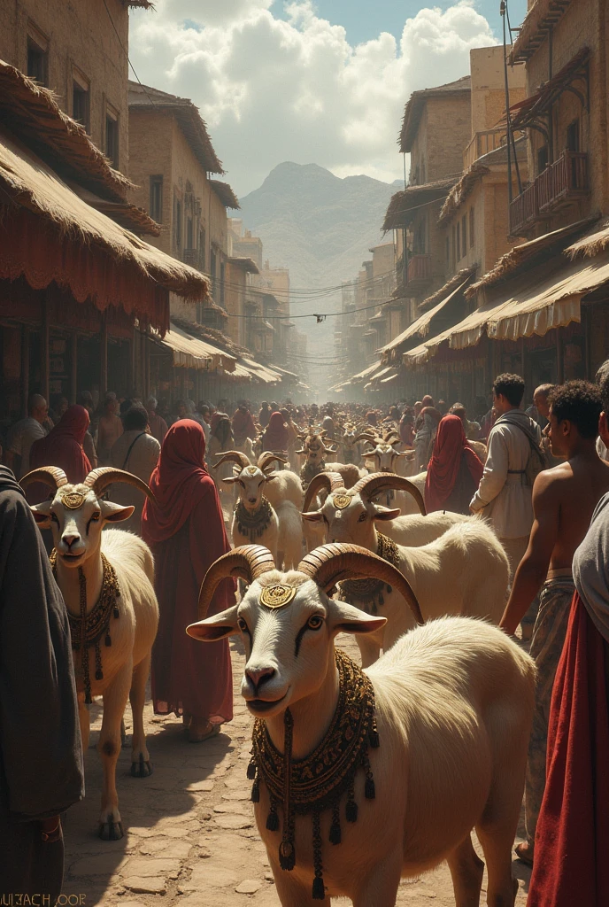 man and woman are talking in market, man, muslim man, man, shepherd holding a stick, wandering, sheep, sheep, sheep,sheep,sheep,sheep,sheep, many sheep and dogs and birds, blood, dirty clothes, shepherd holding a stick, wandering, sheep, sheep, sheep,sheep,sheep,sheep,sheep, many sheep and dogs and birds, blood, dirty clothes, ((best quality)), ((masterpiece)), ((realistic)), (detailed), reflective luminous white:1.5, texture glossy orange:1.3, sexy, lots of glow neon mushrooms, mandalas, cinematic, sharp, ray tracing, brightness, luminosity ((best quality)), ((masterpiece)), ((realistic)), (detailed), reflective luminous white:1.5, texture glossy orange:1.3, ((high jumper's body proportions)), ((obesity: 0.0)), (((no panties)), ((no panties))), ((No pants),(No socks)),(No skirt)))),((No shoes)))),((Dynamic posture)), (Full body), (Greek feet), (Correct anatomy)),((Correct dissection))),(((the robe flutters with the wind))), (((the world of clouds and mist))), (the clothes are painted with blood and dush)))), (almost naked))) slender body, ((Bust mostly exposed with full see-through))), Perfect slim body (nipple slip: 0.5) see-through, blood,