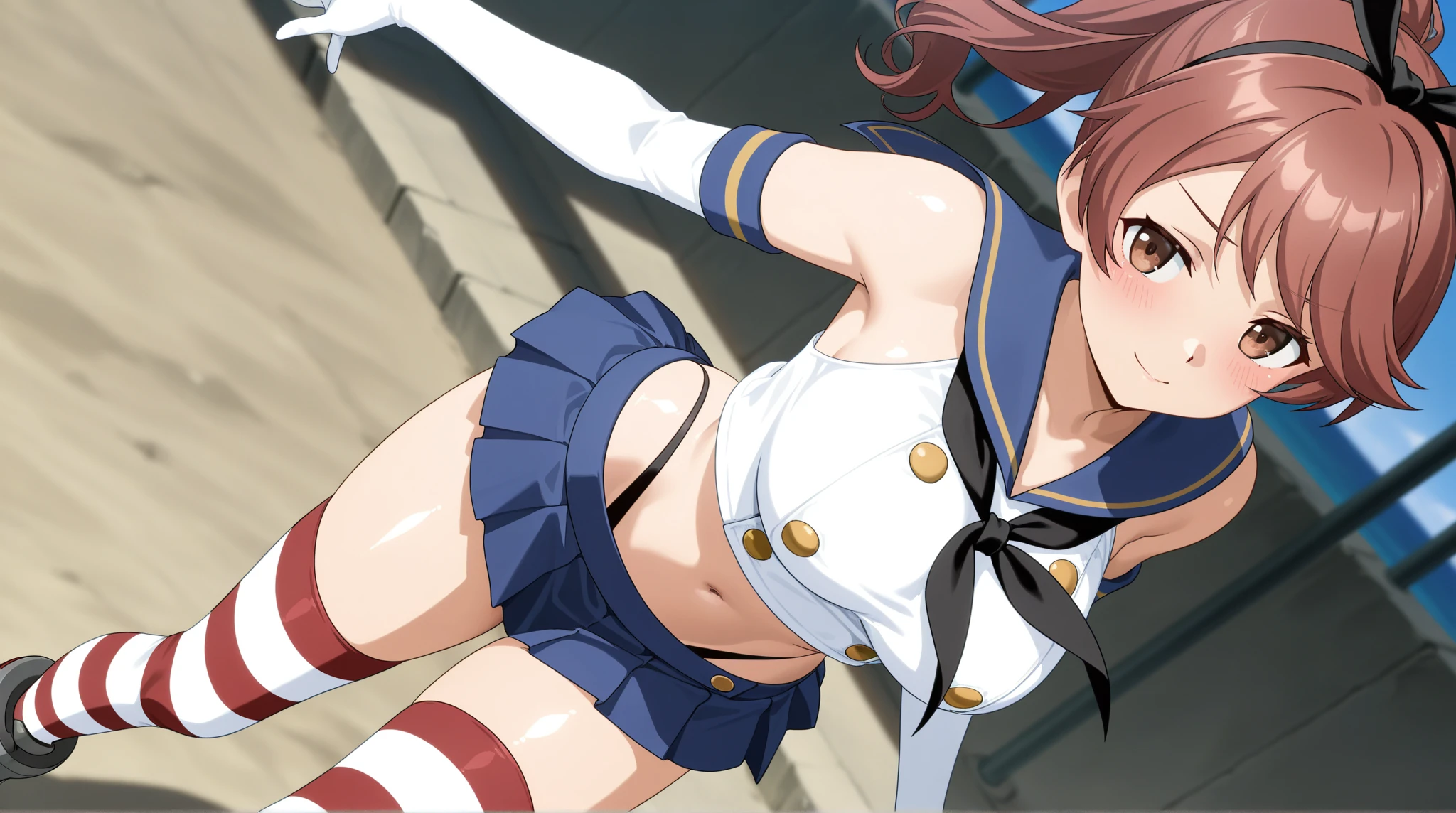 (full body shot),(upskirt, from very below,ceiling:1.5),(day:1.7), classroom,
(cute-cheerleader-uniform-costume:1.8),green_eyes, brown_long_hair, low_ponytail, (rope shibari over the clothes:1.8),(arms behind head:1.5),(stand split leg:1.9, i-balanced:1.9, show sexy-white-panty from micro-miniskirt:1.6),white_crotchless_panties, cameltoe, erotic,
1 girl, 18yo,Young female,Beautiful Finger,Beautiful long legs,Beautiful body,Beautiful Nose,Beautiful character design, perfect eyes, perfect face,
(frown,closed mouth,clench teeth,disgust,crying,tearly,tearly opened eyes tightly,anger,sad,nose-blushing,:1.2),
NSFW,official art,extremely detailed CG unity 8k wallpaper, perfect lighting,Colorful, Bright_Front_face_Lighting,
(masterpiece:1.0),(best_quality:1.0), ultra high res,4K,ultra-detailed,
photography, 8K, HDR, highres, absurdres:1.2, Kodak portra 400, film grain, blurry background, bokeh:1.2, lens flare, (vibrant_color:1.2)
(Beautiful-medium-Breasts,pointy tits:1.3), (beautiful_face:1.5),(narrow_waist),