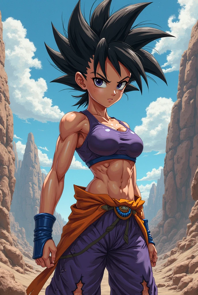Detailed illustration of Camellia Dragon Ball Z, Sportswear for high-intensity training in bodybuilding gyms, full bodyesbian(Huge breasts:1.4)