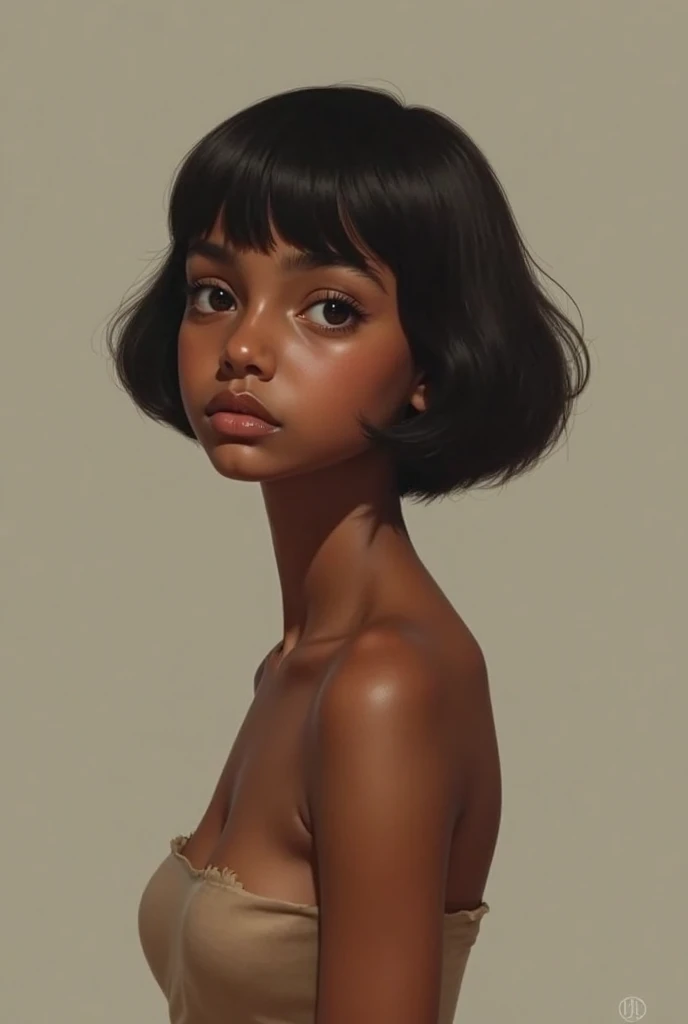 Naked black girl