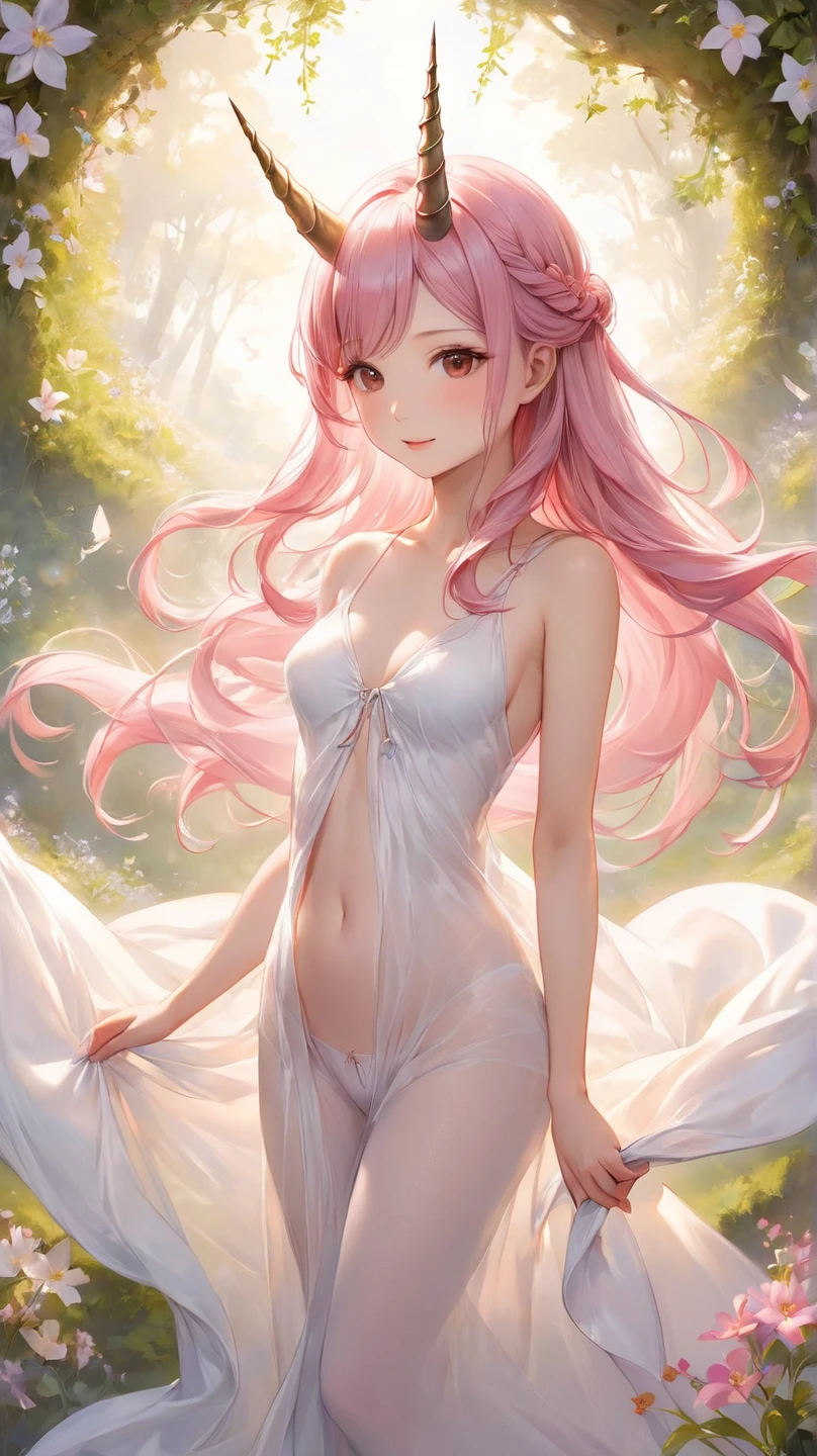 1 girl in、full body Esbian、A pink-haired、The long-haired、Shoulders exposed、Unclear、Detailed clothing、,no pants, no underwear,pubic hair visible, hips big and curvy, with an antique feel, vagina exposed,bare chest ,body bare chested, no underwearNude,no clothes,Her breasts are bigdelicate illustration:1.4)、(masterpiece:1.0)、(top-quality:1.4)、(超A high resolution:1.2)、(Photorealsitic:1.4)、(8K、Raw photography:1.2)、(softfocus:1.4)、(18year old:1.3)、(foco nítido:1.4)、detailed beautiful faces, lying in grass