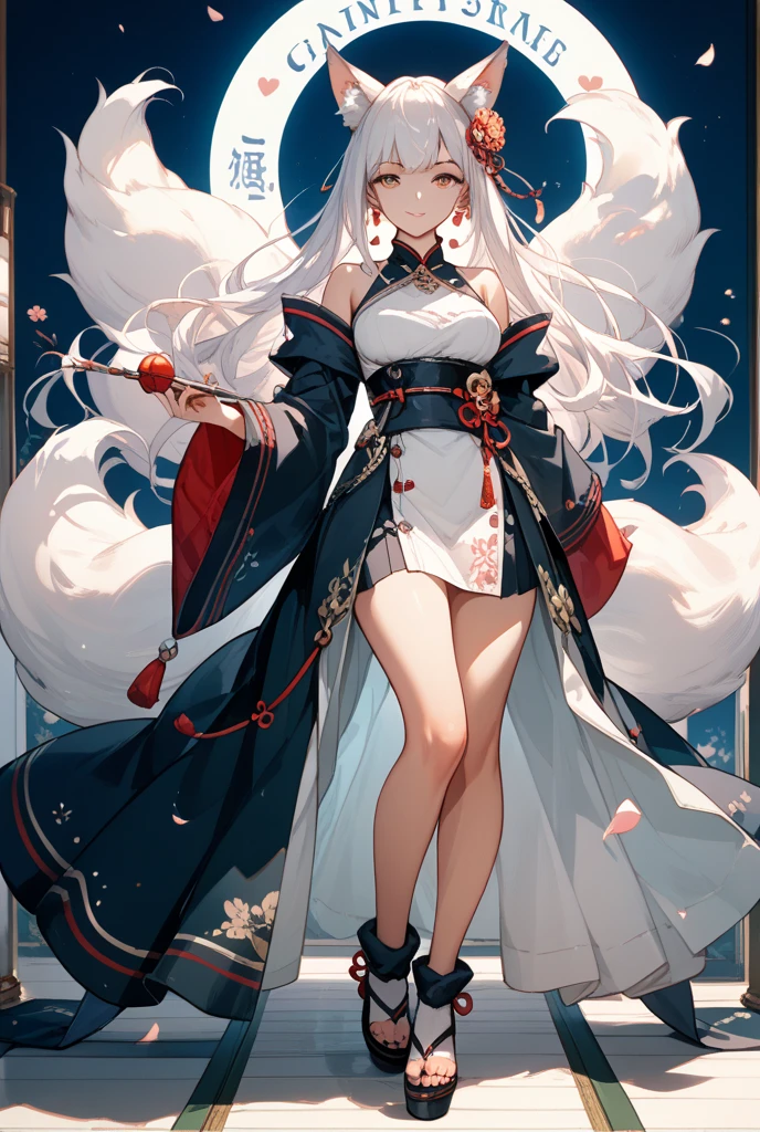 Best quality,masterpiece,The Ultimate Solution,Fluffy,Extremely colorful,rich and colorful, Girl, Chinese_clothing,Network Hanfu, Lotus embroidery,(Chinese knot:1.2), Black high-split cheongsam,Black over-the-knee stockings,Cat ear,Cyberpunk,Wearing black high heels,Cleavage incision,Huge silver-white hair),Full of mechanical and futuristic elements,Normal posture,Holding a pistol,Dynamic poses