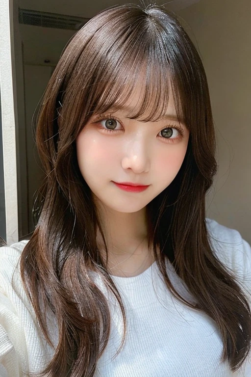table top, highest quality, shape, Super detailed, finely, High resolution, 8k wallpaper, 完璧なダイナミックな構shape, beautiful and detailed eyes, Gorgeous and stylish black fluffy latest trend Tokyo winter clothes,ランダムなcute髪,small breasts,natural color lip, bold sexy pose,smile、20 year old girl、cute、sexy shot looking at camera,Always blur the background,perfect and beautiful face,Take only the face,beautiful and detailed face、slim face and style,Big eyes、Do gal makeup,real photos