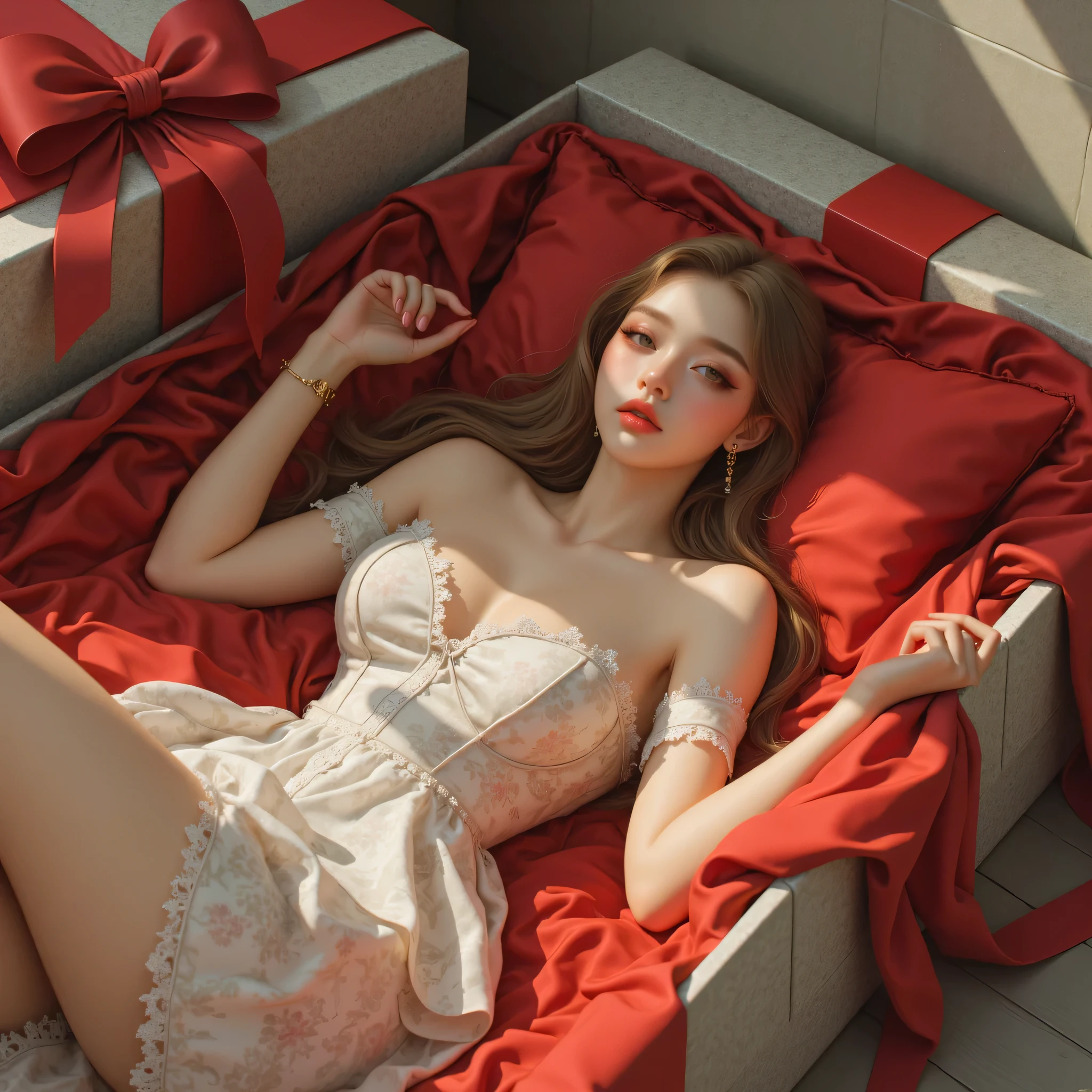 white bed sheet,folds