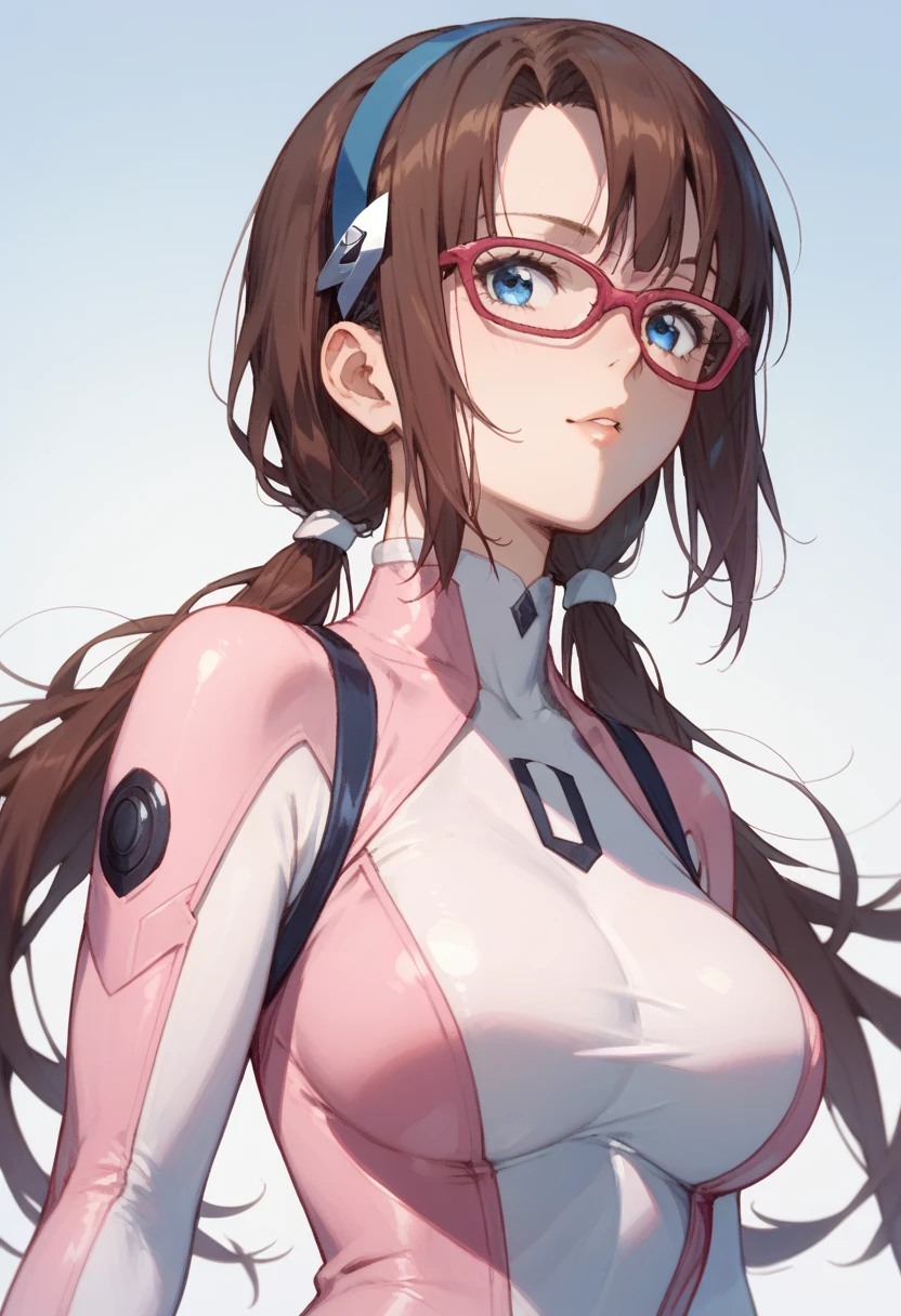 score_9, score_8_up, score_7_up, source_anime, <lora:Degen_Mari_v1-000009:.95> makimani mari illustrious, two_toned_bodysuit, brown hair, low twintails, numbered, worried