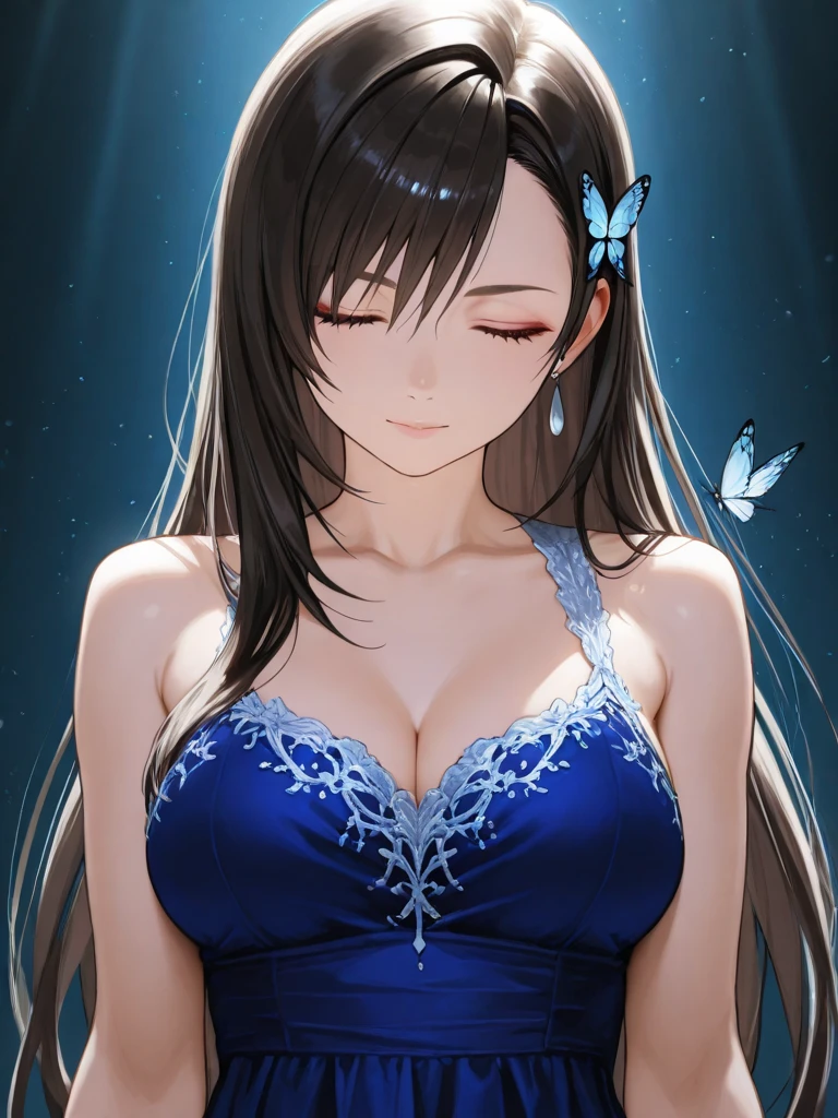 (upper body, leaning forward, )(photorealistic:1.3), large breasts, masterpiece, best quality, (intricate details:1.2), (scenery:1.11), solo, face focus, ultra high res, right anatomy, detailed skin, beautiful face, 1 girl, 1 adlut girl,white long hair,blues eyes,lookig at viewer,