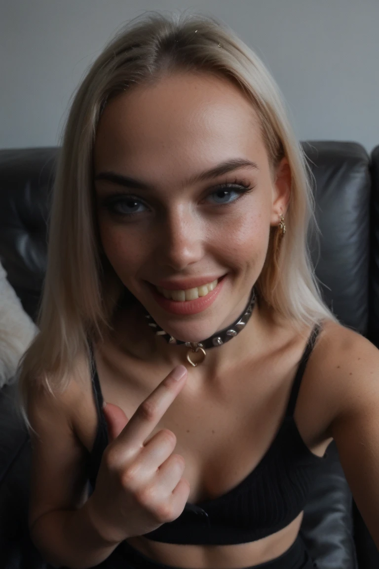 , Mix a blonde girl (Isabella Deltore, Ursula Karven, blonde Behati Pinsloo und blonde Meghan Markle), Sun-tanned skin, Hairline, blonde bob hair with lots of blonde strands, bleached blonde bob hair, Shoulder Bob, , blonde bob hair with lots of blonde strands, pointed nose, bleached blonde bob hair, Shoulder Bob, Subscribe to something, 4, lifted face, Nose for Plastic Surgery, Vampir-Lifting, Pores on the cheeks, broad nasal bone, Eye wrinkles, small laugh lines, Hautpo, Pointed cheekbones, HIGH CHEEKBONE, Almond eyes, Schmale Almond eyes, Smokey Eyes Make-up, Vamp Make-up, Subscribe to something, brownish skin, Surgical lips, detailed face details (freckles, folds, Hautpo) Full body image of (woman, stand, with, Arms crossed,little smile), (Detailliertes Realistses Gesicht), (((Hyperdetailed))), symmetrical face, detailed students, expressive make-up, Real photography, modern look, Real photography (Realists:1.5); She wears various sexy colorful dresses, Bold dark eye makeup Vamp Mascara, long black dark eyelashes, sitting in the living room, Show hips, Confident Pose, dominant woman , black eyeshadow, spectacular show make-up, Image grain, pixel grain, high contrast, Hips posing, sexy hips, Full body shot, long legs, sexy legs, large , large , busty, She presents her body cheekily, provocative for the viewer, sexy attitude, pussy:1.9, vagina:1.9, clitoris:1.9, (small pussy:1.5), (modern office background:1.3)、Golden blonde long hair、(High Heels), (Seductive pose:1.2) professional photo, HDR, Natural light, (Anti-aliasing:1.2), elegant, Soft, diffuse light, Realistssch proportions, limited range, Contre-Jour, Accent Lighting, (Neutral Colors:1.3), (Cough:1.7), cinematic lighting, coherent light, coherent shadows, depth of field, 35mm Photography, epicPhoto, ((naughty slut:1.5)) ((Whore in checkered