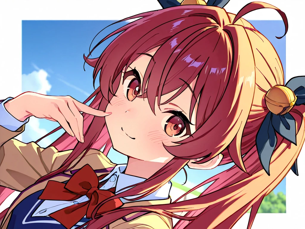 寺の境内,袈裟を着た坊主頭の少女,ガッツポーズ,4K,8K,高解像度,マスターピース,超詳細,リアル,写真リアル,HDR,UHD,スタジオライティング,超繊細な絵画,シャープフォーカス,物理ベースレンダリング,極端な詳細描写,プロフェッショナル,鮮やかな色彩,ボケ,自然な風景,宗教的,平和的,神聖な雰囲気