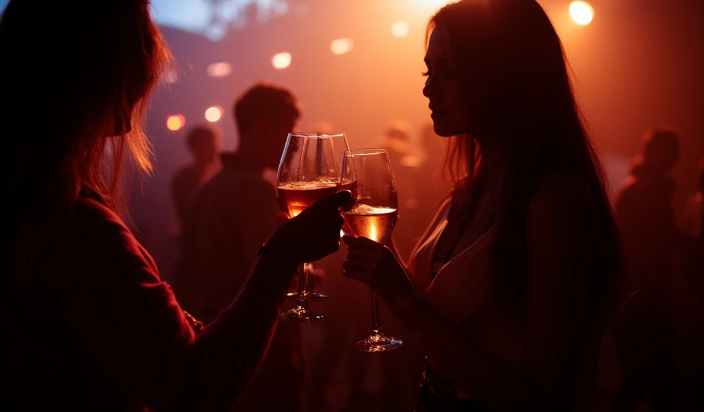 (Far distance camera angle),Very beautiful  woman at the clubs drinking a glass of whiskey, smiling, perfect lightings, smokey rooms, so many man and girls dancing and loughting, depth of field, first-person view, f/1.8, 135mm, Nikon, UHD, retina, masterpiece, ccurate, anatomically correct, textured skin, super detail, high details, high quality, best quality, highres, 1080P, HD, 4K, 8k