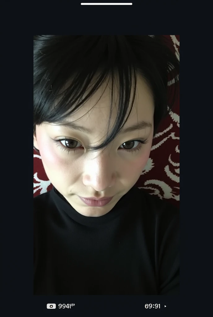 ((Highest quality)), ((masterpiece)), (detailed) (Very realistic subject) (Follow all prompts faithfully) (Completely naked) (Beautiful Japanese Women) (50 year old mature woman) (Extra-large breasts) (fat) (Wide breasts) (Plump contours) (Dark Skin) (Brown areola) (Big Areola) (huge areola) (Sweaty body) (Sit on the floor with your legs wide open) (Capture the lower body) (very fat body) (Fat body) (obese fat) (more fatな体) (Thick body) (Obesity) (Bedroom at night) (Thick body) (wet and shiny body) (One arm is raised and face is placed against the armpit) (Hairy lower body) (Putting his nose close to his armpit) (Don&#39;t laugh)