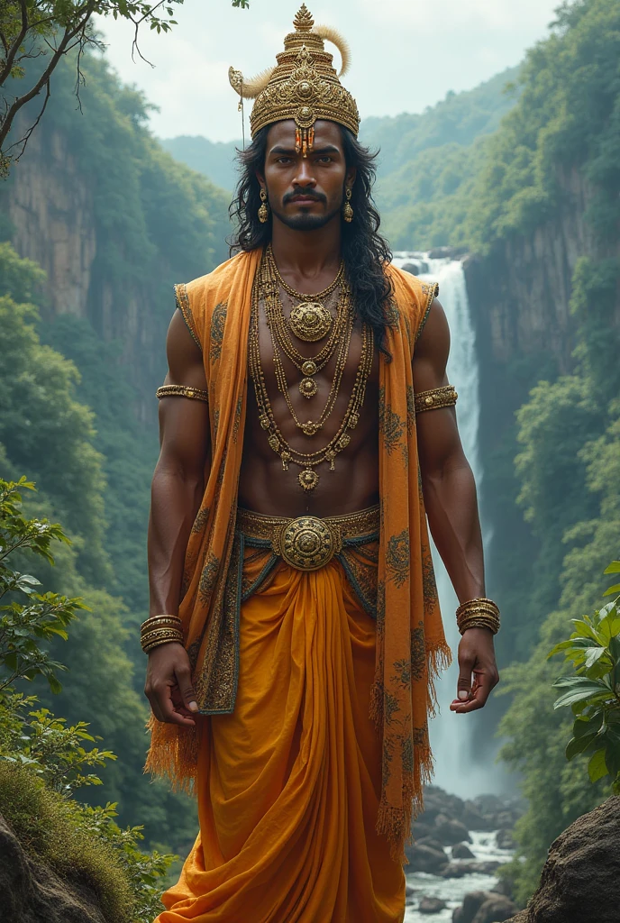 Capture the essence of divinity in a stunning photograph of Lord Shiva, known as Mahadev. Show the powerful presence and serene demeanor of the deity. Highlight the intricate details of his third eye, the crescent moon adorning his hair, and the snake around his neck. Let the image exude a sense of peace, strength, and mysticism. Emphasize the beauty and reverence associated with Lord Shiva in this visual portrayal.