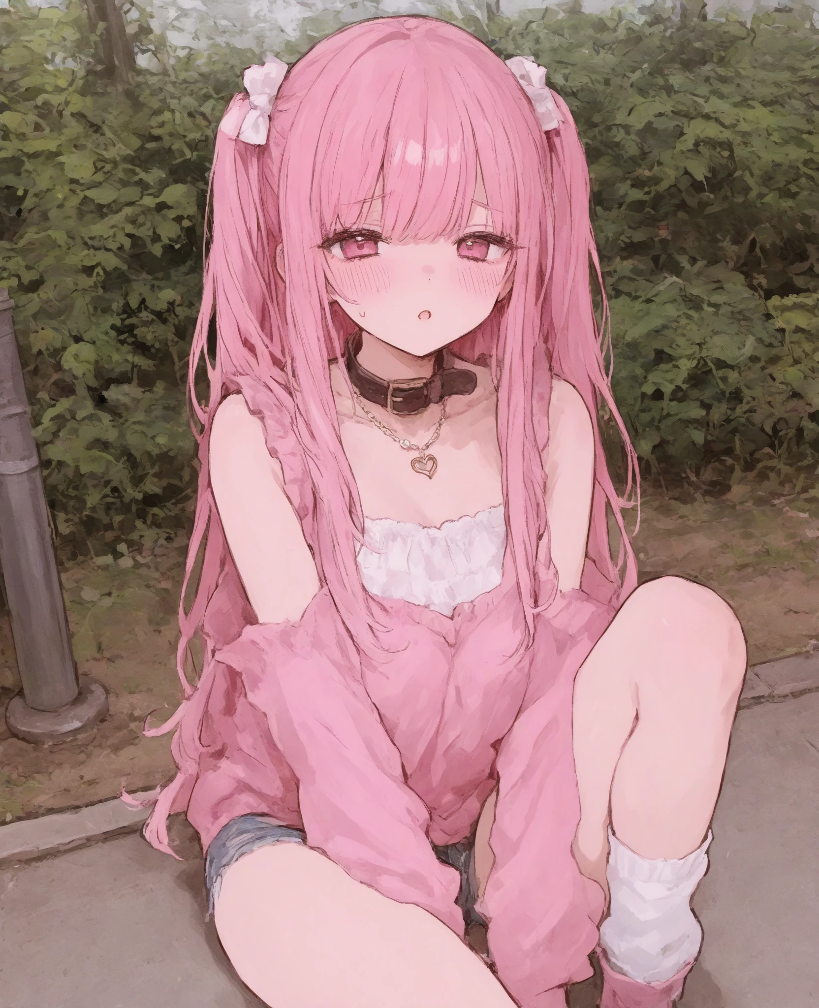(high school girl uniform),(random pose),(Thin type:1.8),(big breasts),(random hairstyle),(Highest image quality,(8k),ultra-realistic,best quality, high quality, high definition, high quality texture,high detail,beautiful detailed,fine detailed,extremely detailed cg,detailed texture,a realistic representation of the face,masterpiece,Sense of presence),(A gust of wind blows up her skirt:1.23),(((Sexy see-through lingerie for women,Pink shiny bodysuit,Smooth and silky clothing,Trimmed combination,Very sheer lace stockings,Erotic leash,pajamas))),((Deep M-shaped leg spread))