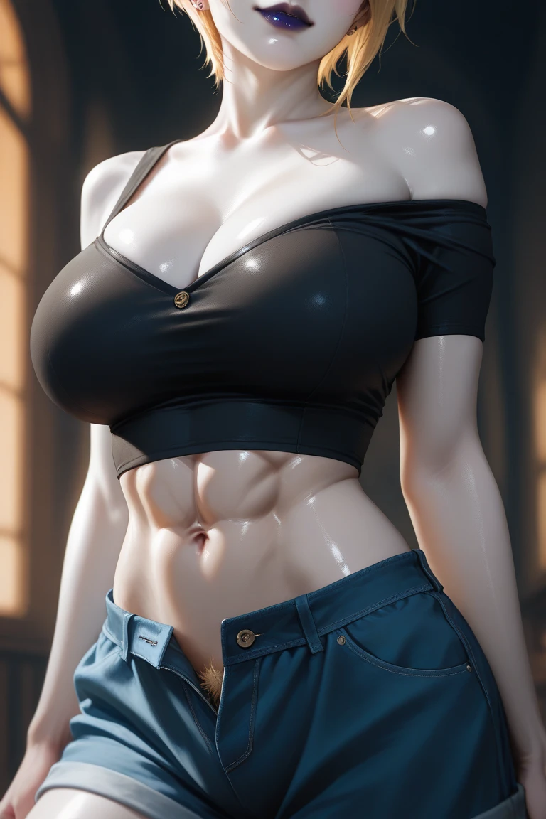 a preschool girl, curls, (maximum), only, muscle abs, jealous, looking at the audience, (long hair), (NSFW wet pink underwear), (), Wet Tight Yoga Shorts, sports shoes, super huge ,photographer, super huge realistically, best quality, necklace, earrings, staff, Detailed faces, (stable diffusion), Radial lighting, depth of field, background bokeh,low cut, huge breasts,Smile,Hands behind you,leggings,random background