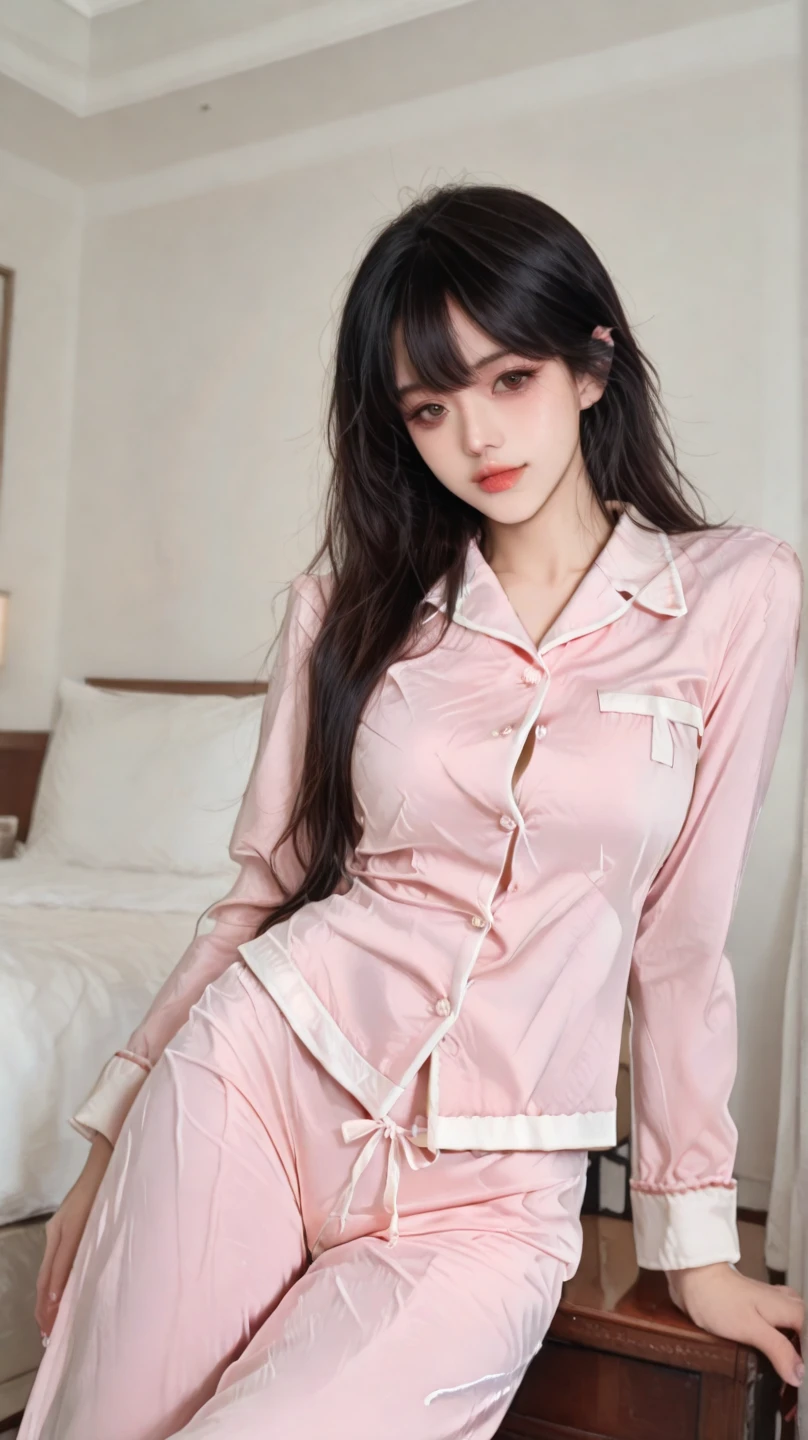 1 Girl,living room,Soft Light,Chinese Beauty,Sex nightdress,Long hair