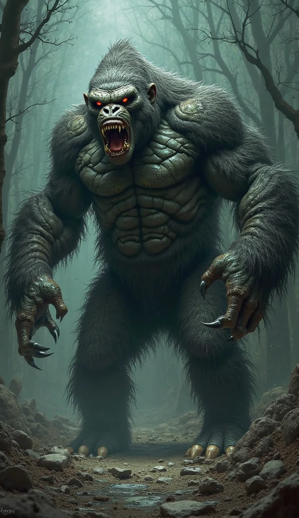 Một con tinh tinh bị biến thành hulk 
