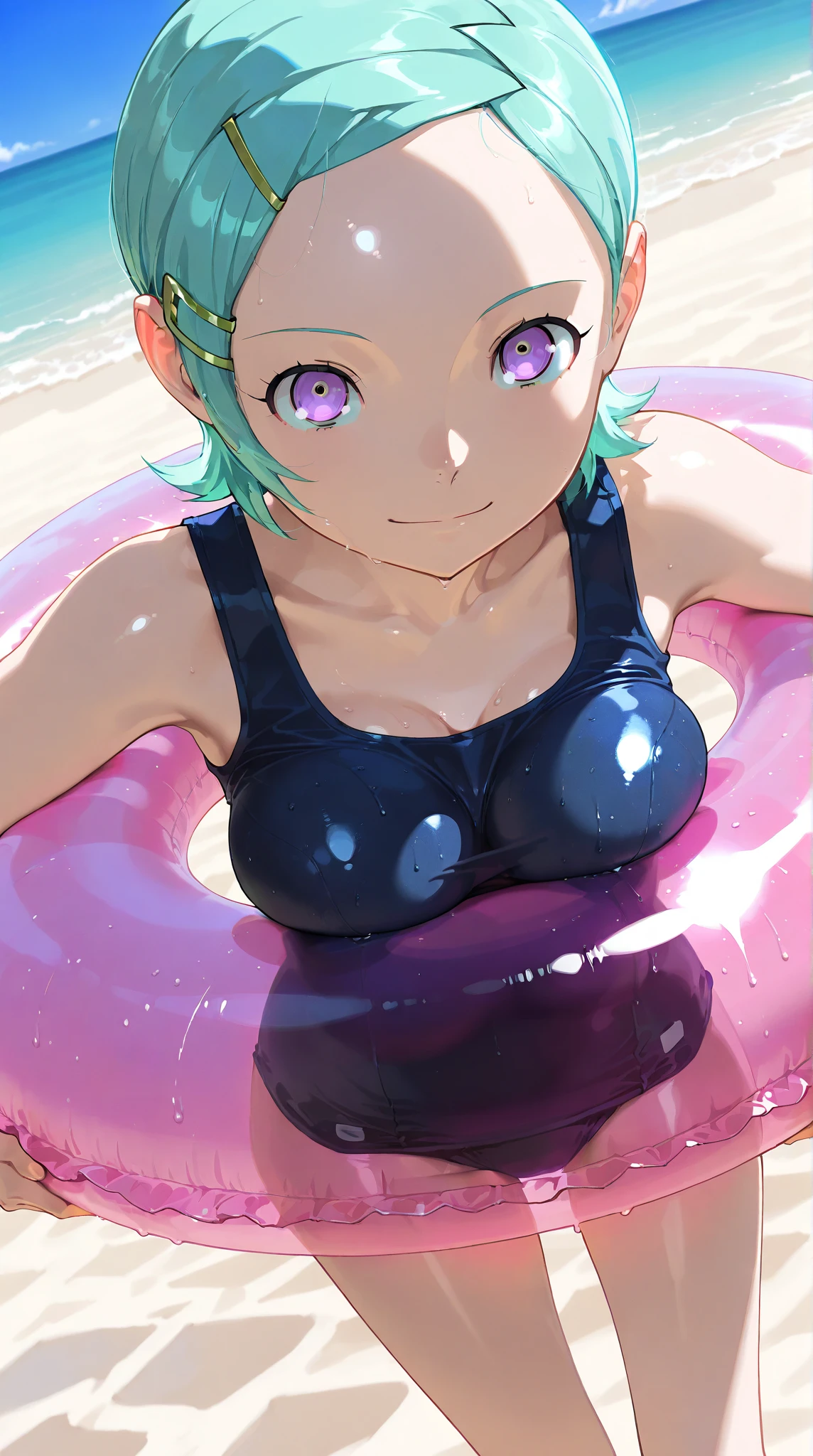 girl, young, blue eyes, looking at you, small , clear pink hair, detailed face, detailed eyes, detailed body, perfect lighting, perfect shadows, perfect eyes, perfect hair, perfect face, gorgeous body, detailed hands, glistering body, shiny body, spectacular effect, ((pink sports bra)), beach, clear sky, sexy po cum covereorgasm face, , ((pink cottties)), all fours, pre ass, (bulge)