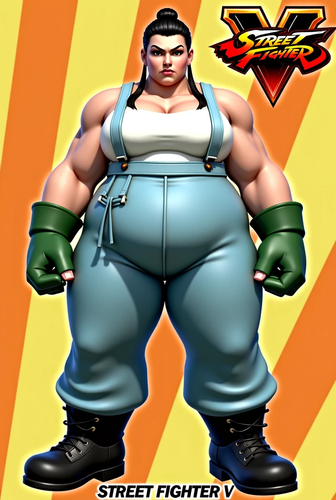 (8k, Best Quality, Masterpiece:1.2) (realist, photo-realist:1.37) (whole body) standing, legs apart (wide stance) standing contrapposto, ultra detailed, 1 girl,beautiful, Alone (female funger) (big breasts:1.5) (Beautiful detailed eyes) (SMILE:1.2) (Closed mouth), sharp focus, depth of field, Good composition, final fantasy vii, very long straight hair, hair explosion ((orange_eyes)) intricate, bokeh (Tetsuya Nomura style), perfect breasts, White tank top, black thong, suspenders, red gloves, socks, Toned body, athletic, wide hips, thin waist, toned arms, exposed abdomen, view from behind