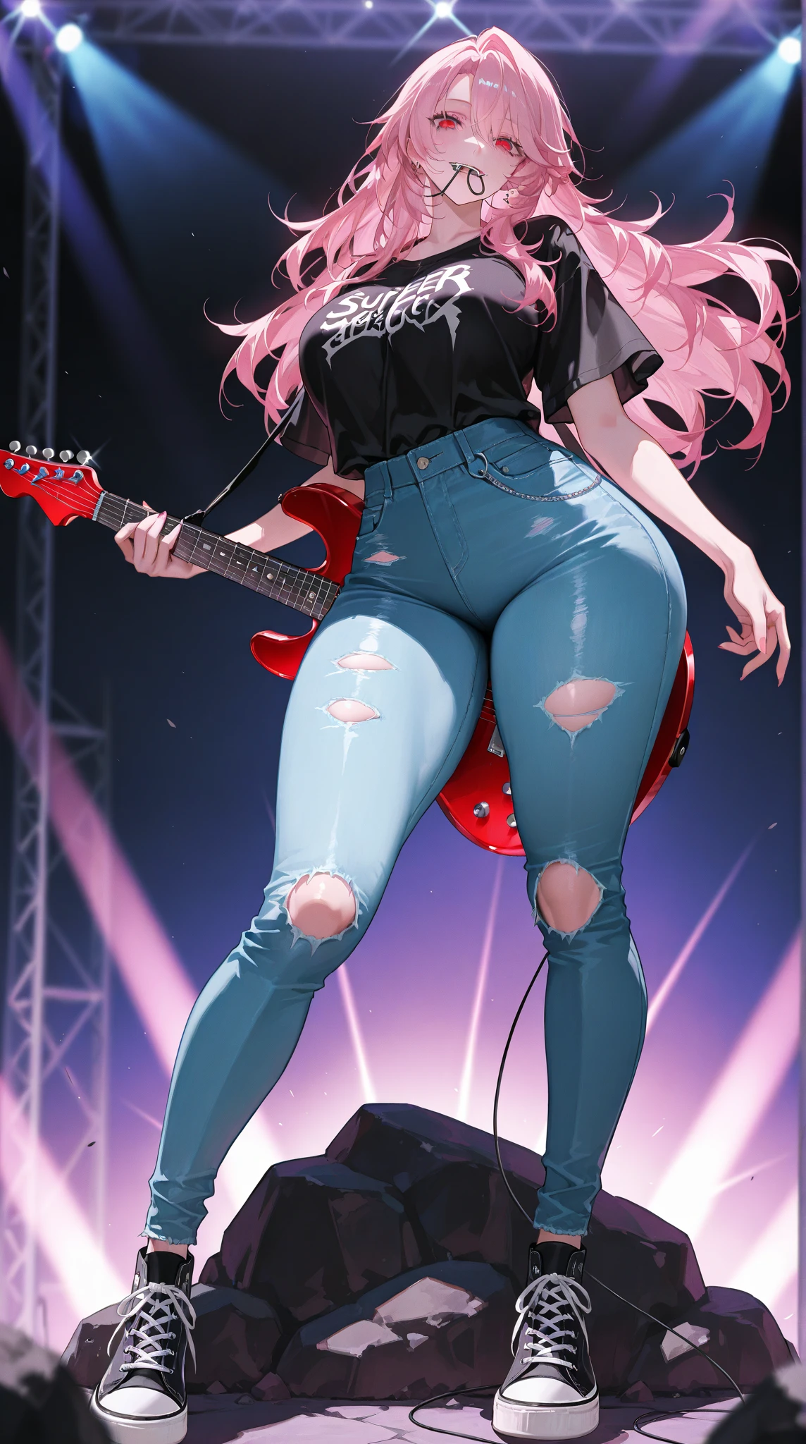 Lisa from blackpink on stage with big ass