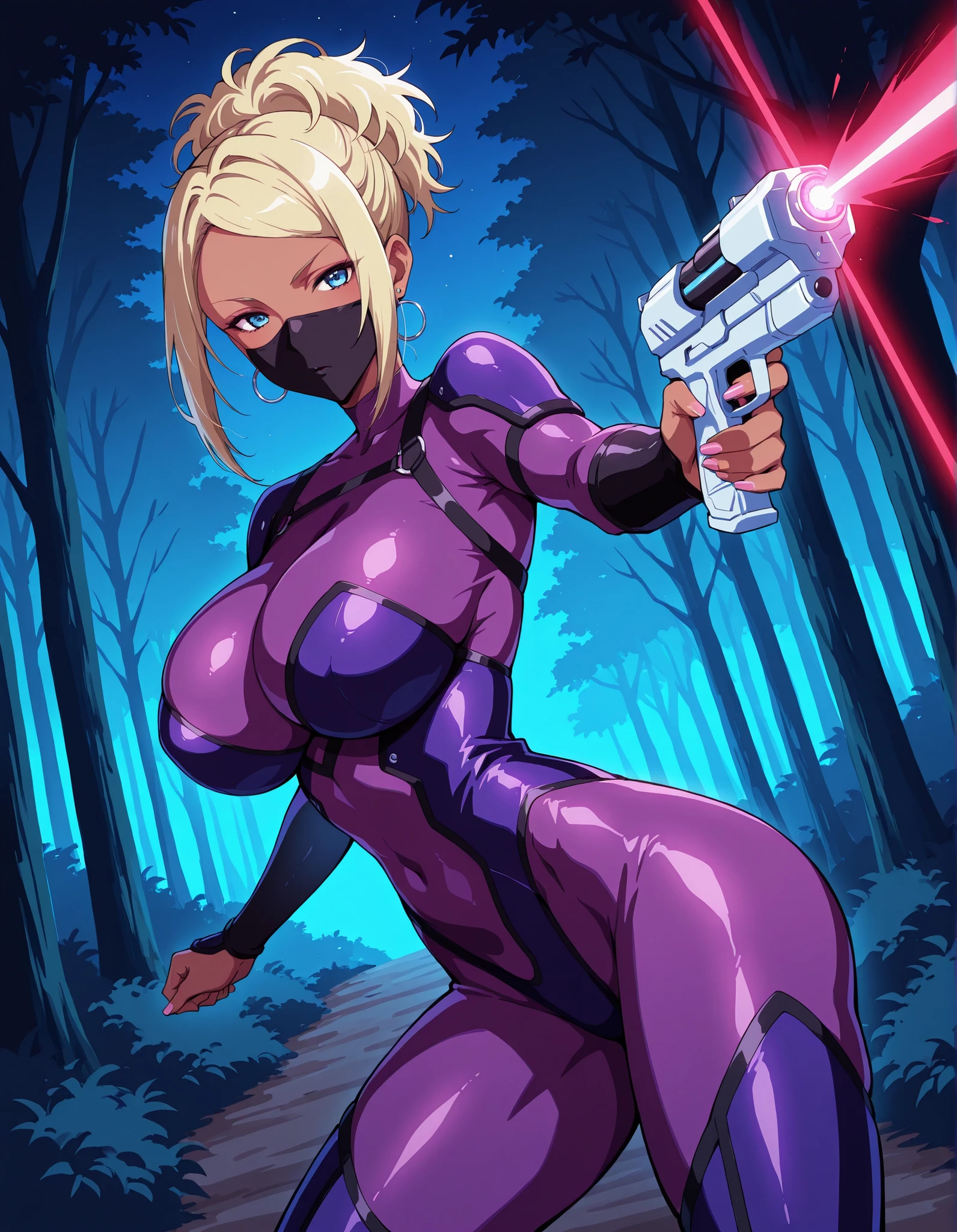 Female Combatant、Green haired Japanese girl、Close-up of a girl in a purple leotard、Purple shiny leotard、Purple Boots、Saiyan Girl, wonderful, Nano Girl, Female body type, Inspired by Hiromu Arakawa, Anime Manga Robot!! Anime Girls, Fubuki, Full Body Suit, by Hiromu Arakawa、wonderful, silk, Beautiful and attractive anime teen, Anime Girls of the future, tears,Drooling,Pee,Sweat,Tongue out,incontinence,Peeing、Estrus、Eyes wide open,Estrus,Blushing,Nipples are erect,Face is hot、Lust、incontinence、Armpit Hair、pubic hair、soaked、He has a gun
