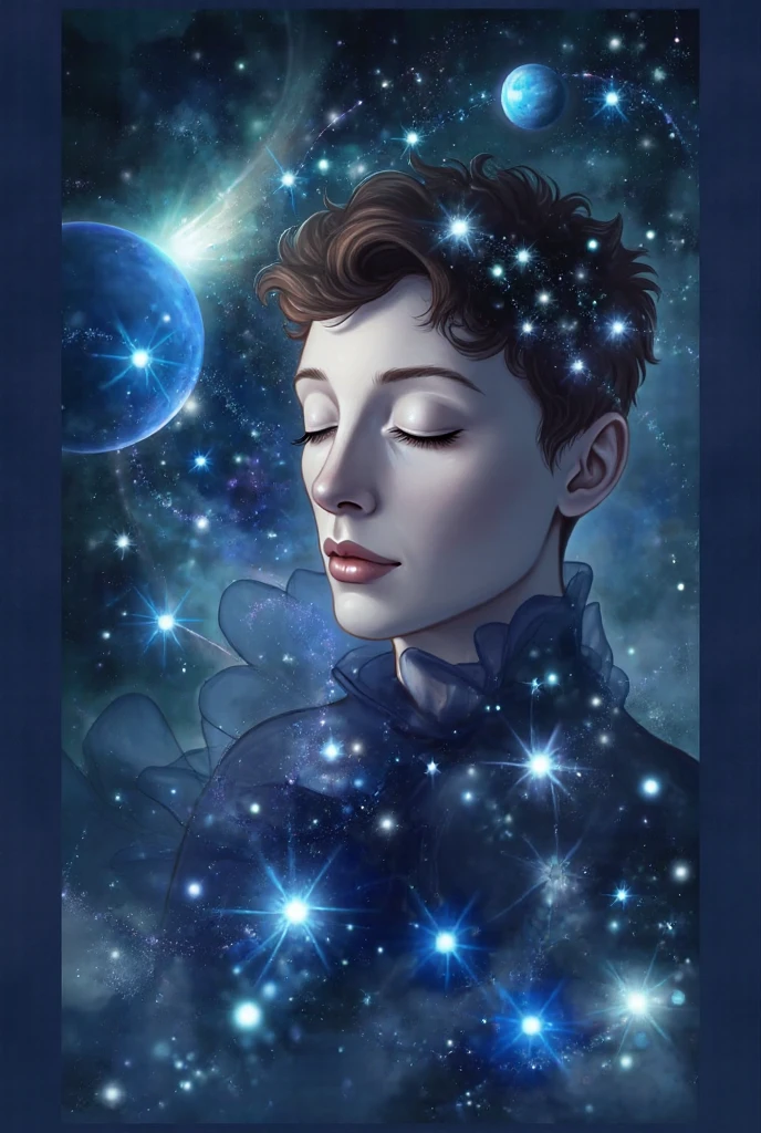 glass orb,stars, minimalist, Navy blue haze, storybook illustration, Dressed in her dark,
<lora:glass_orb_2.0:0.6>