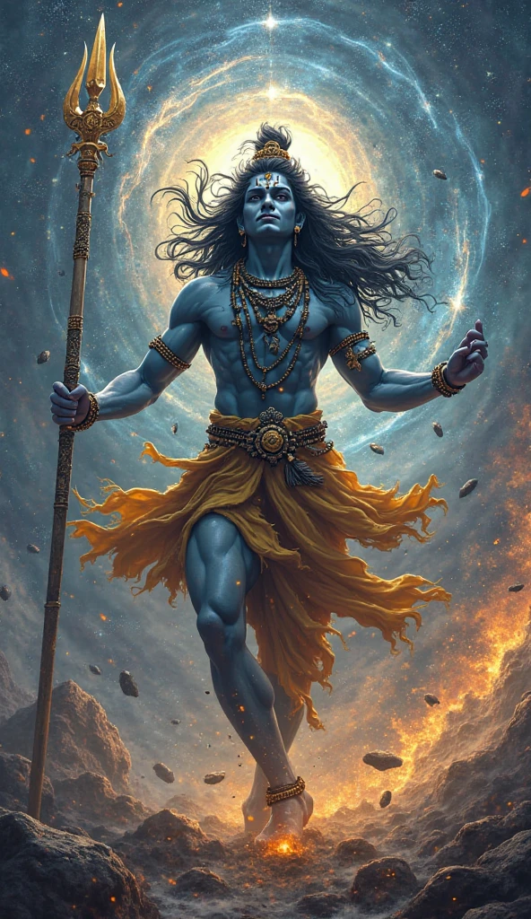 Lord Shiva tandav dance walking 
