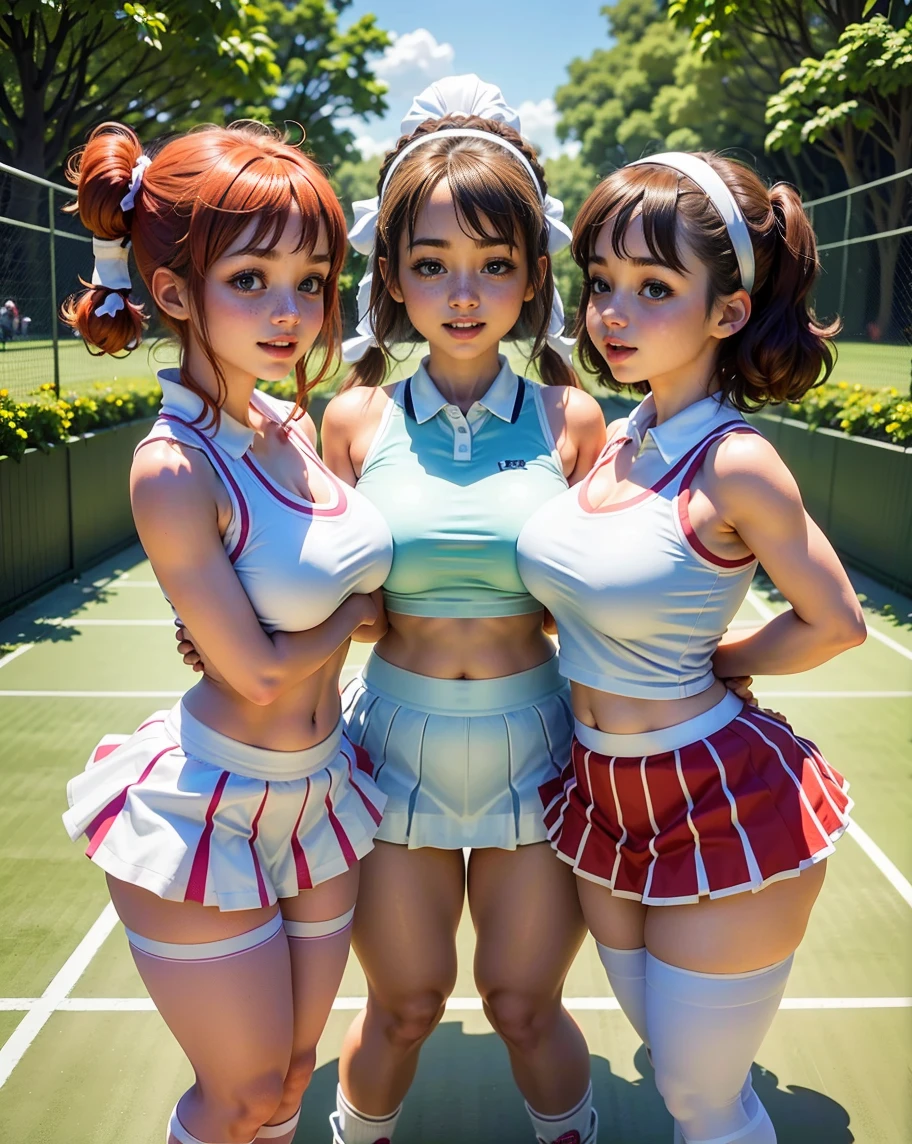 Naked and busty auntie idols sitting upright and singing,Draw the whole body,view full body,Nipples and raw exposed, The genitals are raw and exposed,Naked naughty aunt with super big,Outstanding style,Exposed genitals,bare nipple,Super huge,ultra gigantic tits,thick butt,Hair Drill Long Hair,Fluffy ultra-short skirt,Sailor suit around the neck,Sailor Moon Costumes,Pretty Cure Hairstyles,very big boobs,Hair band with ribbon,Drill Hairstyles,Whippy body,Glamorous body,thick thight,long thighs,Breasts are twice the size of the face,Nipples are raw and exposed, The genitals are raw and exposed,Happy look,Showing teeth and smiling,At an outdoor concert at noon,On live stage,Blue sky and outdoor stage in the daytime,Concert with a large crowd