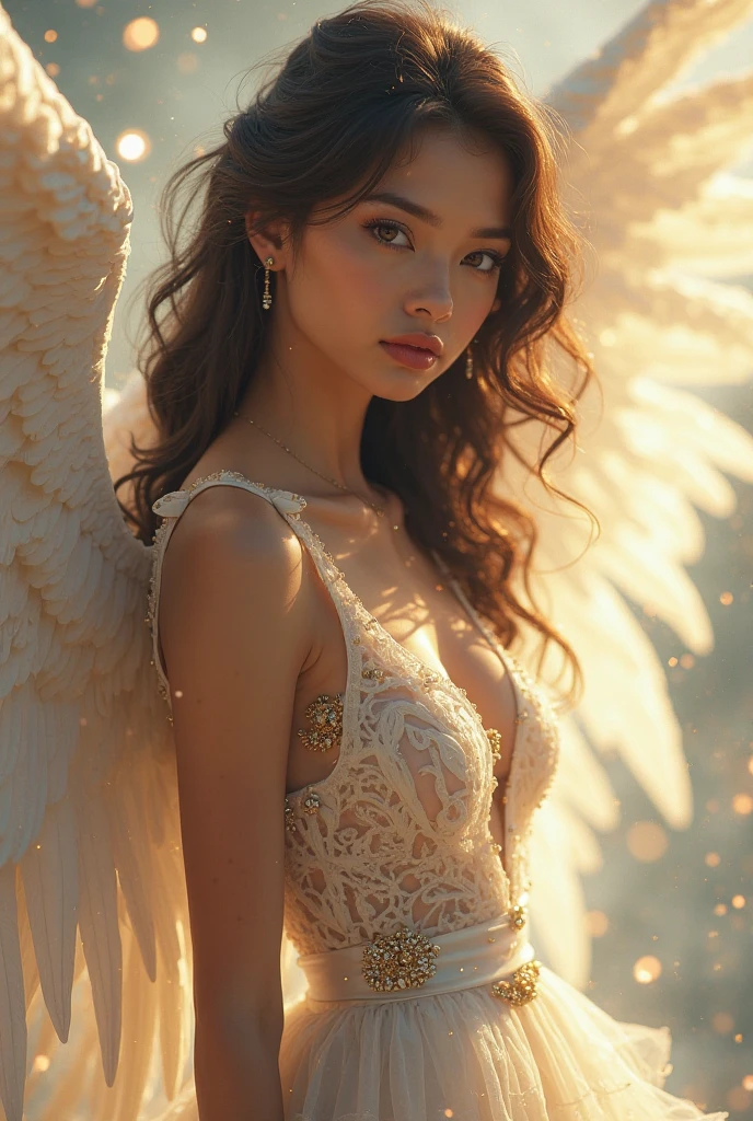 Madison beer showing her tits with a very angelic face, without anything naked showing the vagina