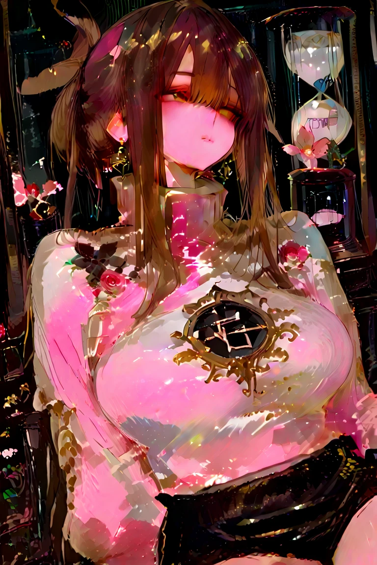 (Best quality, 8k, 32k, Masterpiece, UHD:1.2) "Generate a captivating artwork featuring a young Japanese girl model with short, sleek black hair styled in a chic bob haircut. Envision her bathed in dramatic cinematic lighting, creating an atmosphere of allure and mystery. Emphasize a romantic aesthetic vibe, showcasing the model in a poised and elegant pose that evokes a sense of intimacy and sophistication. Utilize warm and soft tones to enhance the romantic ambiance, and consider incorporating elements like flowing fabrics or flowers to add a touch of ethereal beauty. Capture the essence of romance and beauty through the model's expression, the play of light and shadows, and the overall aesthetic, creating a visually compelling and emotionally resonant piece." (perfect eyes), flawless skin, flawless face, cinematic, tight body, ((well-proportion female hands)), ((female hands with five digits)) ((Body is well proportioned)), ((chic bob haircut)), soft focus ((Short Black Hair)),
