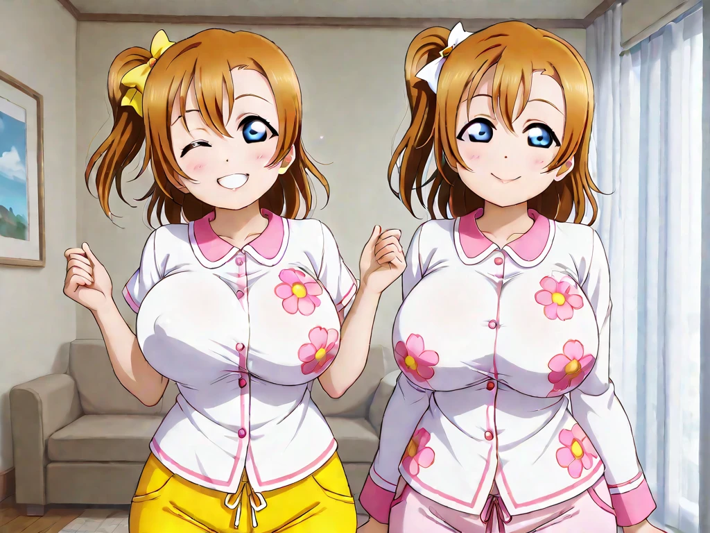2 girls , Yukinoshita Yukino , yuigahama yui , waltz dance, completely naked,Shapely breasts,Pink nipples,Beautiful nipples,Pussy,Big Breasts,淡いPink nipples,Beautiful nipples,Pussy Line,urethra,Uterus,clitoris,Thighs,knees,calf,only,The body is frontal,High angle,Open your mouth,embarrassing smile,blush,Looking at the camera,megami magazine,No background,