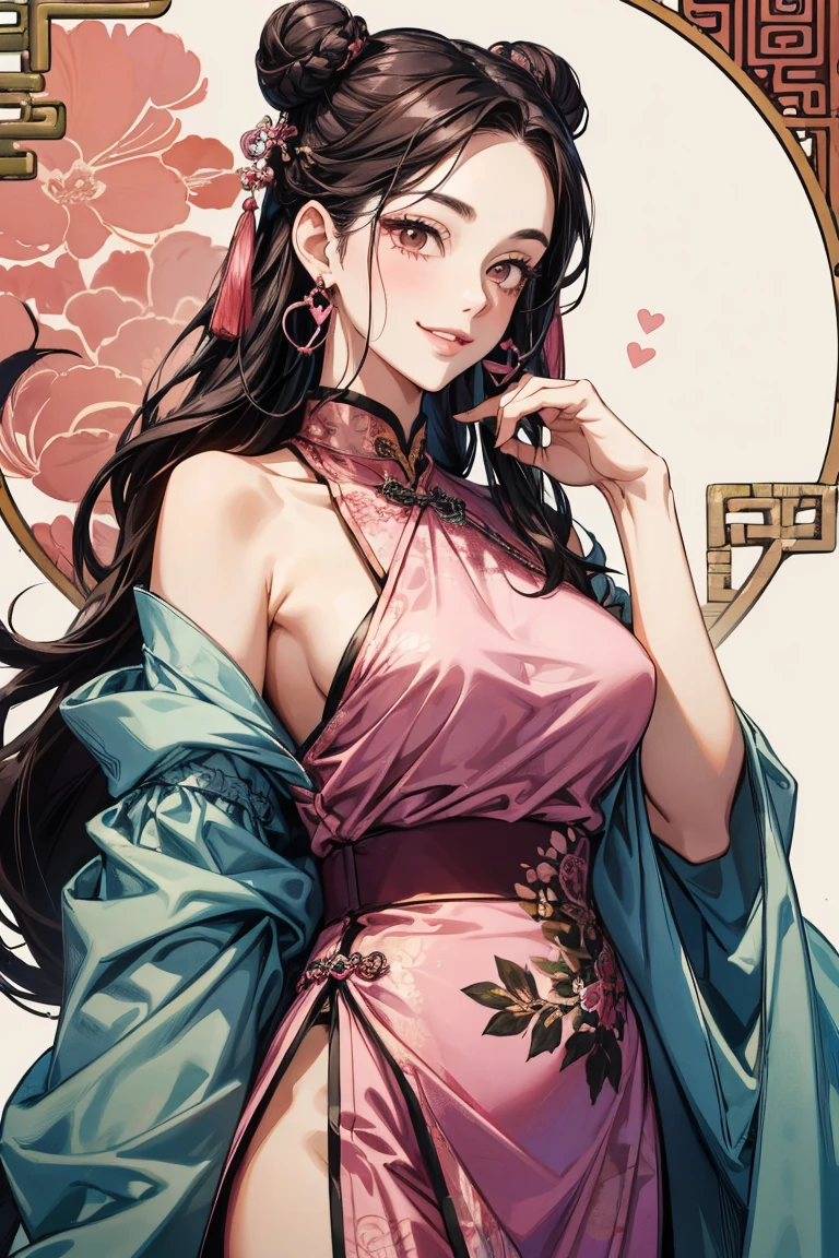 8k high quality detailed,highres,anime,comic,detailed image,
(an illustration of a teenage girl posing,an illustration of girl,teenage girl,magazine_sheet),(magazine_illustration),
(, belle,1girl,long hair,wavy hair,brown hair,brown eyes,lipstick,medium breasts),Sarcastic Smile,detailed_face,
((hands on ass):0.8),
((, rc,china dress):0.85),(,realistic clothing texture,realistic_skin_texture),<lora:belle:0.7>,<lora:rc_20240129110848:0.6>,<lora:more_details:0.2>
