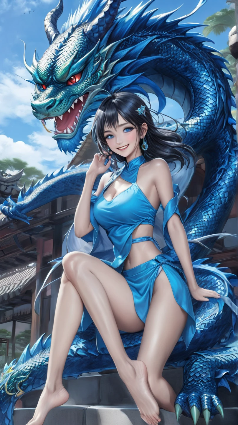 anime girl with dragon and dragon headdress standing in front of a building, ruan jia and artgerm, extremely detailed artgerm, artgerm and ruan jia, style artgerm, by Yang J, style of artgerm, ig model | artgerm, artgerm lau, wlop and artgerm, fantasy art style